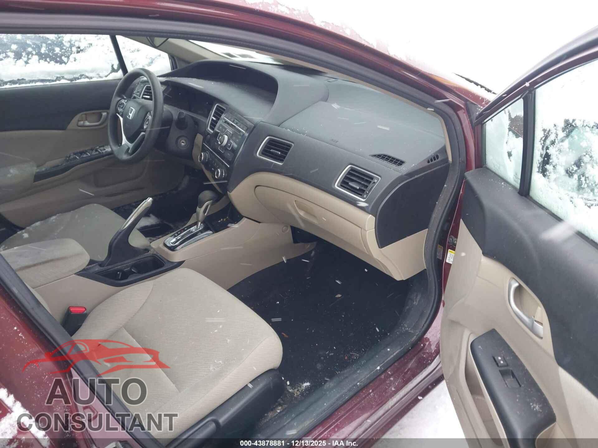 HONDA CIVIC 2013 - 19XFB2F55DE015013