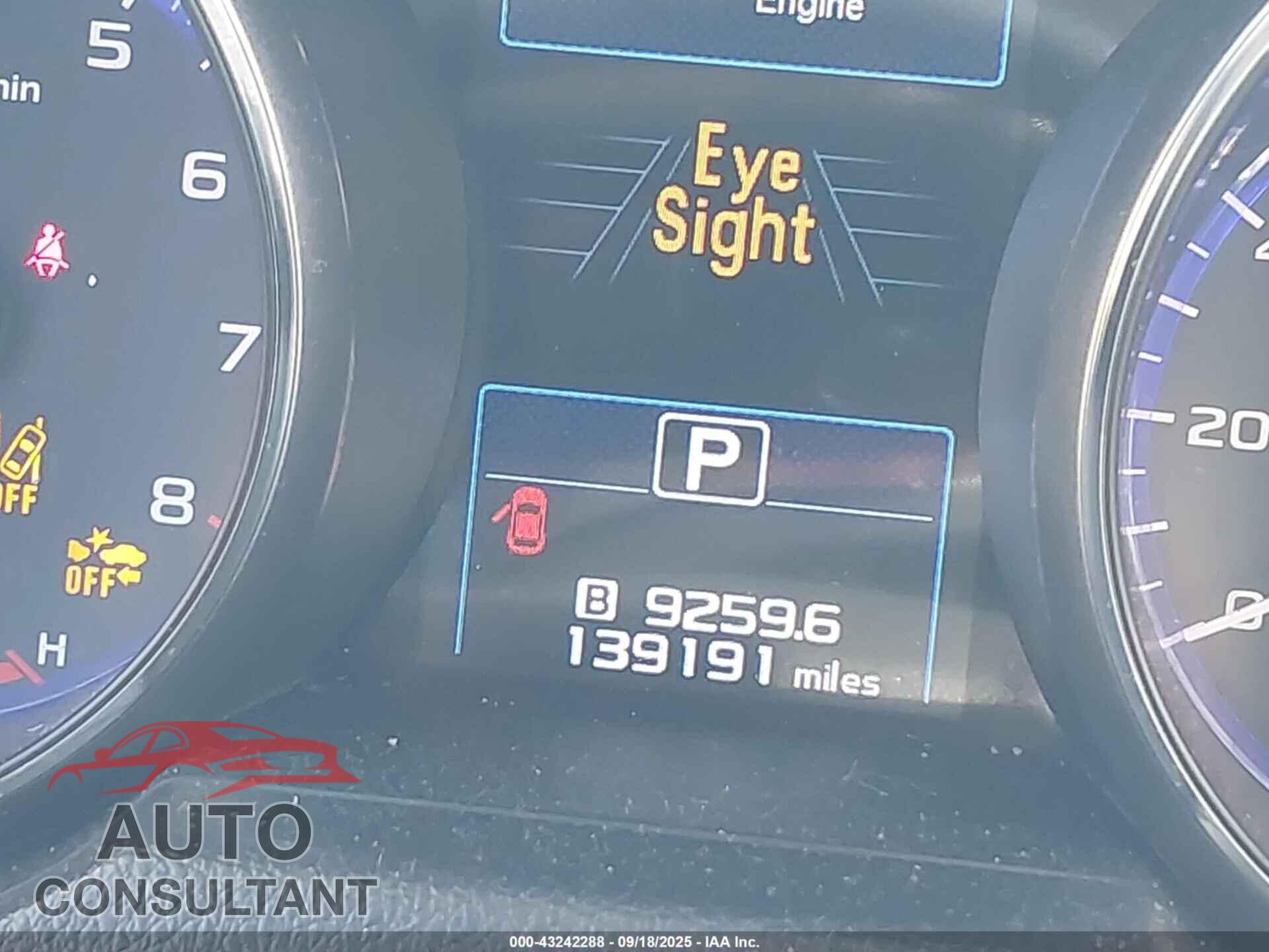 SUBARU OUTBACK 2015 - 4S4BSBNC2F3268696