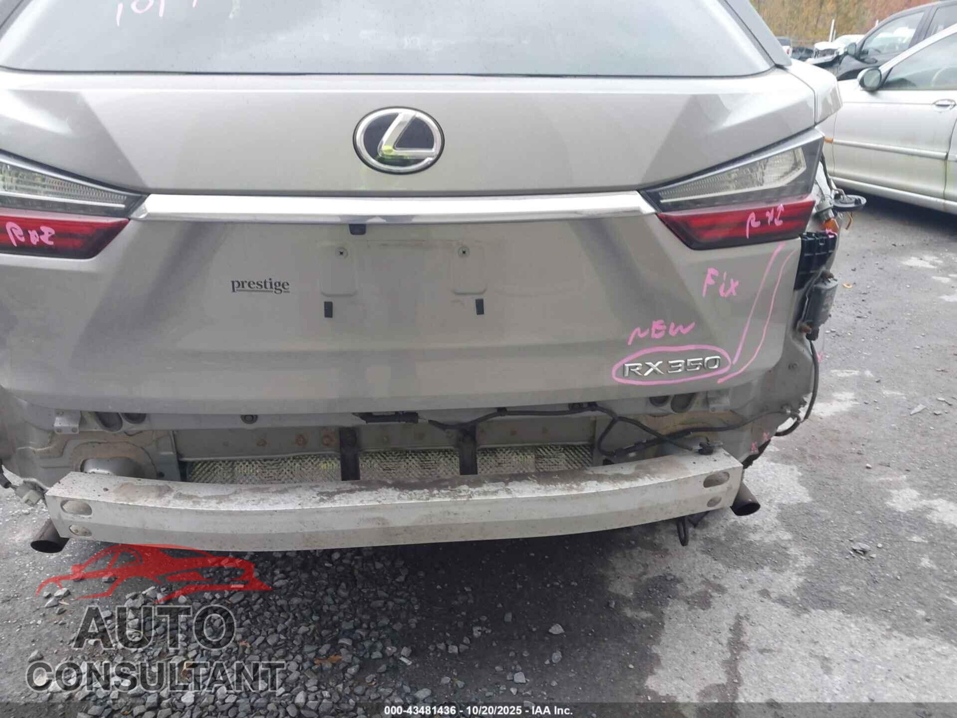 LEXUS RX 350 2017 - 2T2BZMCA4HC082760