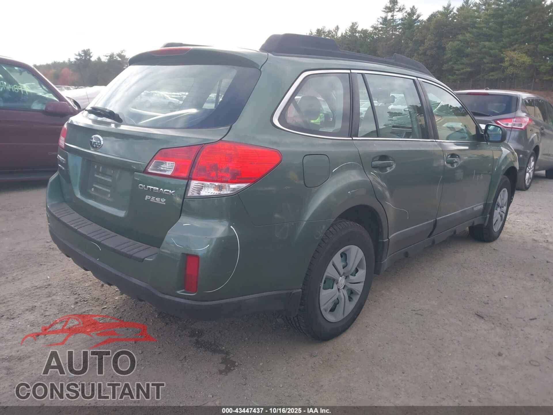 SUBARU OUTBACK 2011 - 4S4BRBAC9B1332059