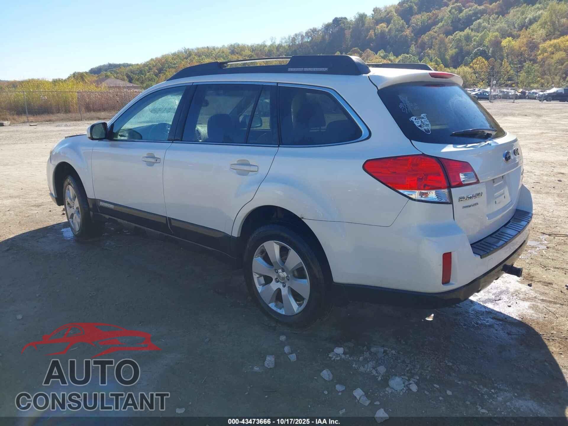 SUBARU OUTBACK 2012 - 4S4BRBCC9C3225712