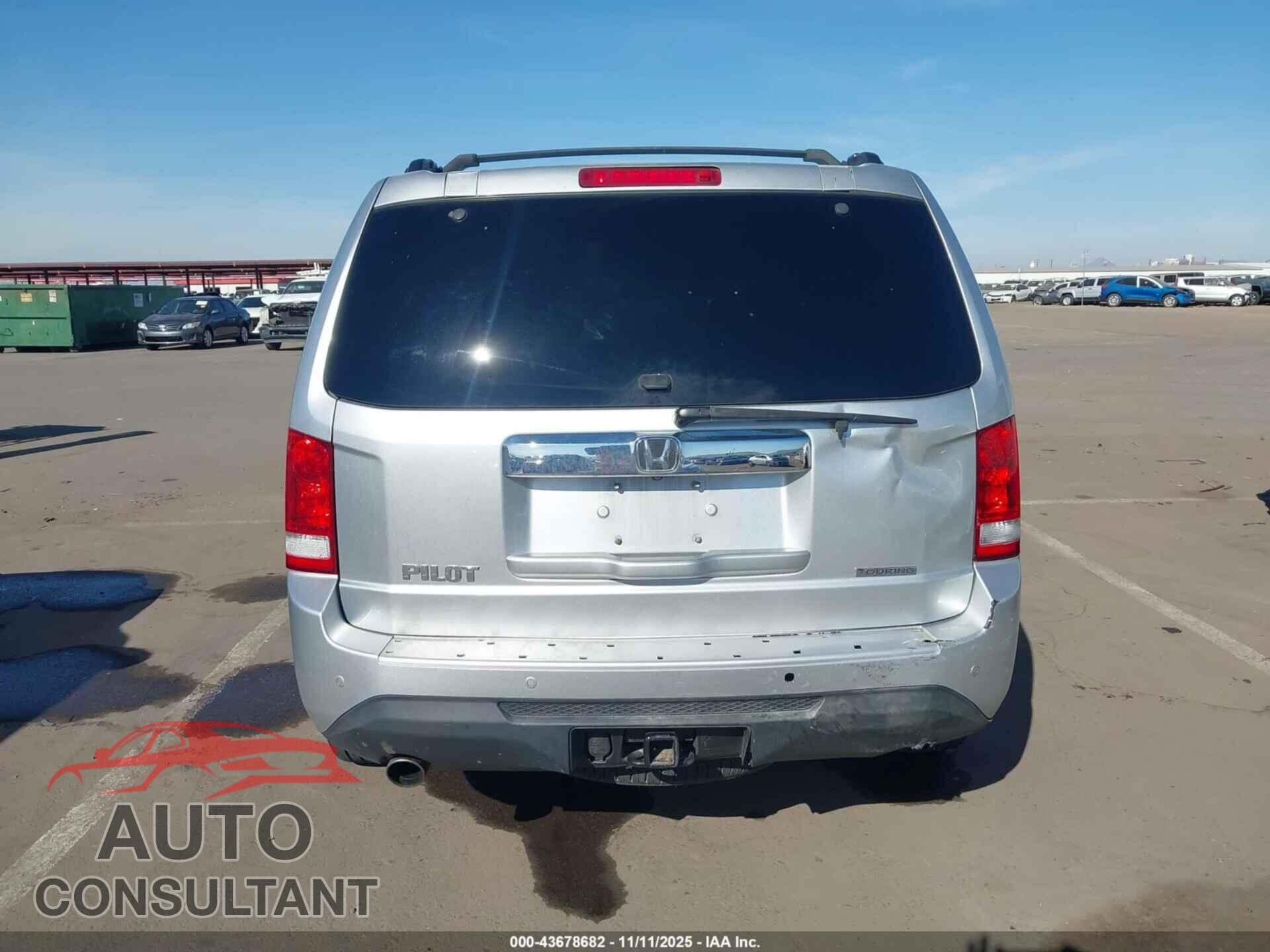 HONDA PILOT 2012 - 5FNYF3H94CB031229
