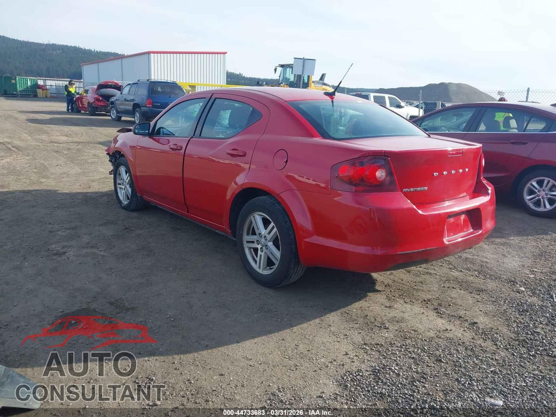 DODGE AVENGER 2011 - 1B3BD1FB6BN531884