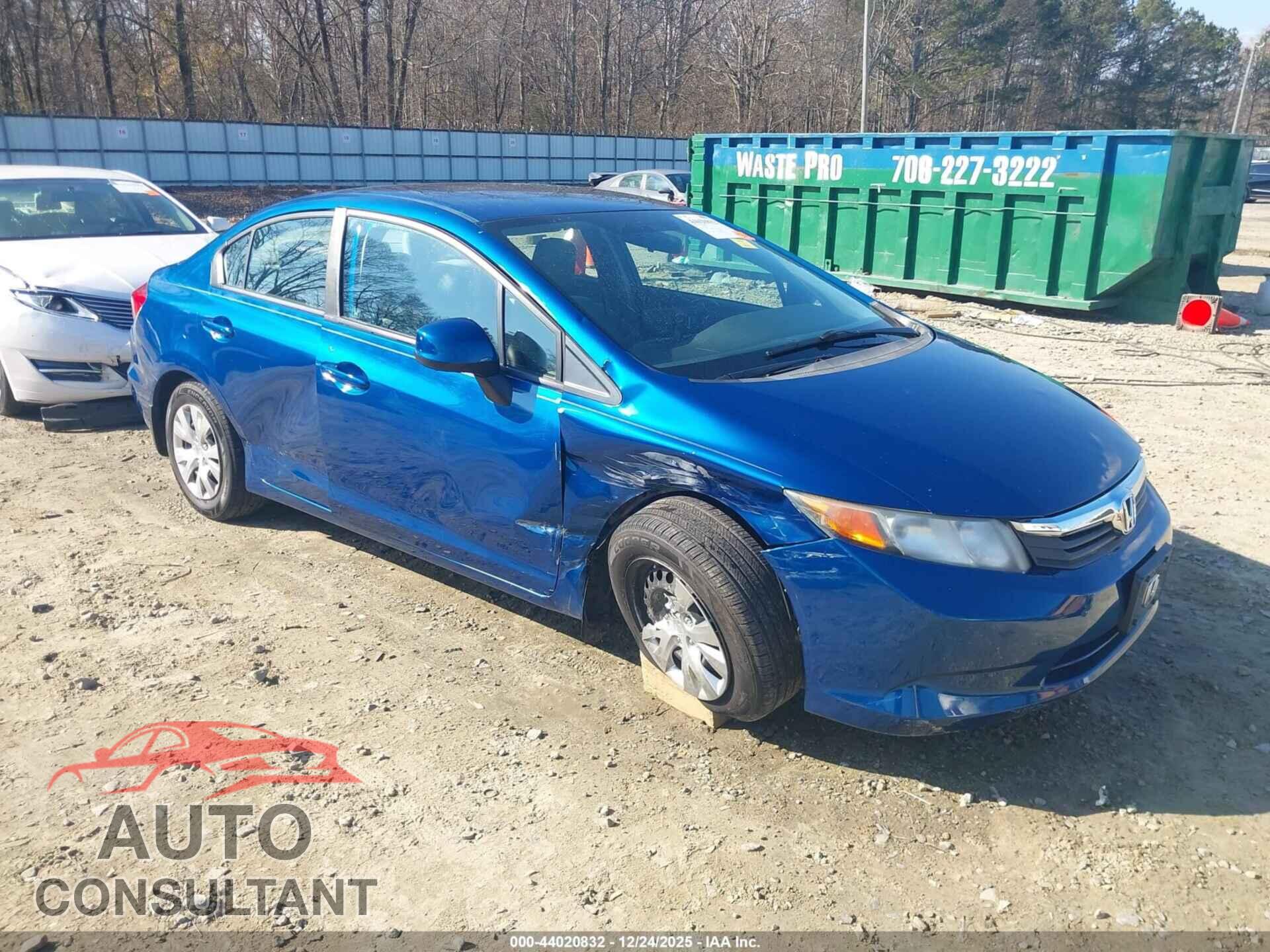 HONDA CIVIC 2012 - 2HGFB2F55CH561122