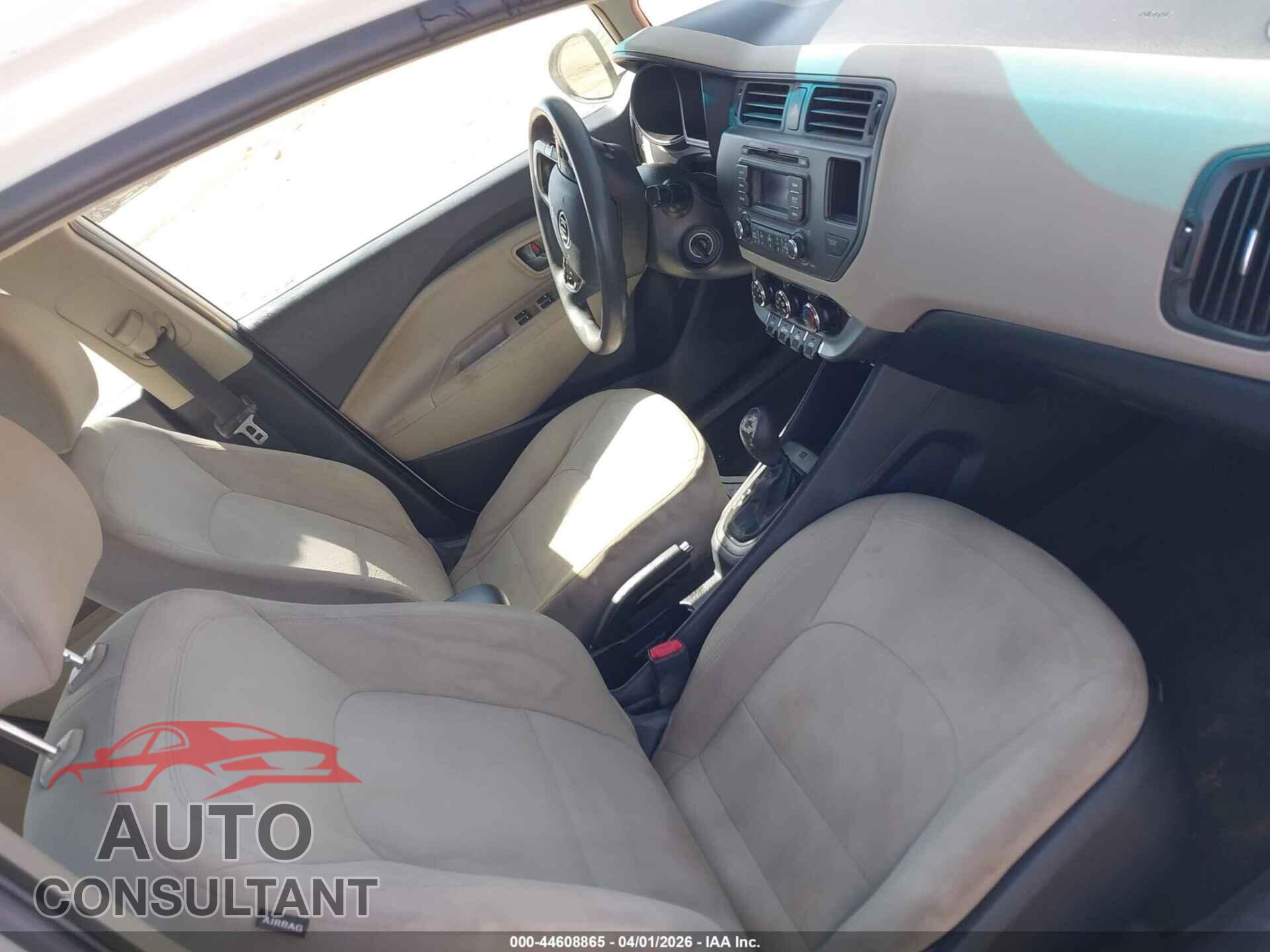 KIA RIO 2013 - KNADN4A33D6123102