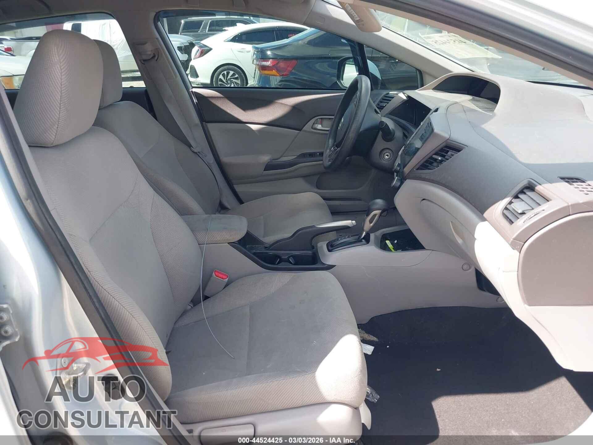 HONDA CIVIC 2012 - 19XFB2F50CE016293