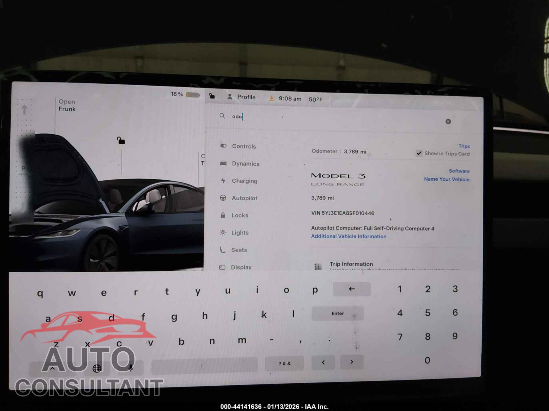 TESLA MODEL 3 2025 - 5YJ3E1EA8SF010446