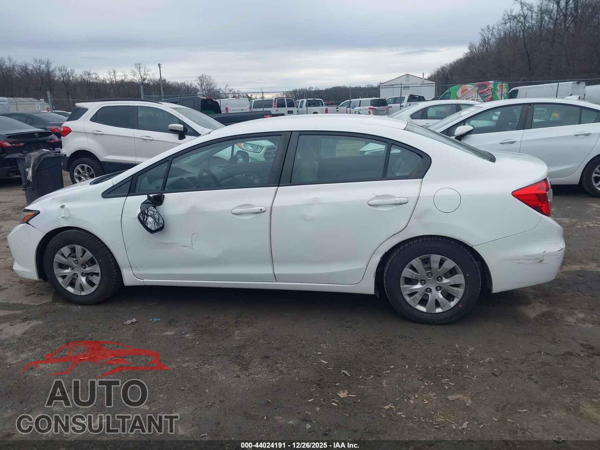 HONDA CIVIC 2012 - 19XFB2F59CE385038