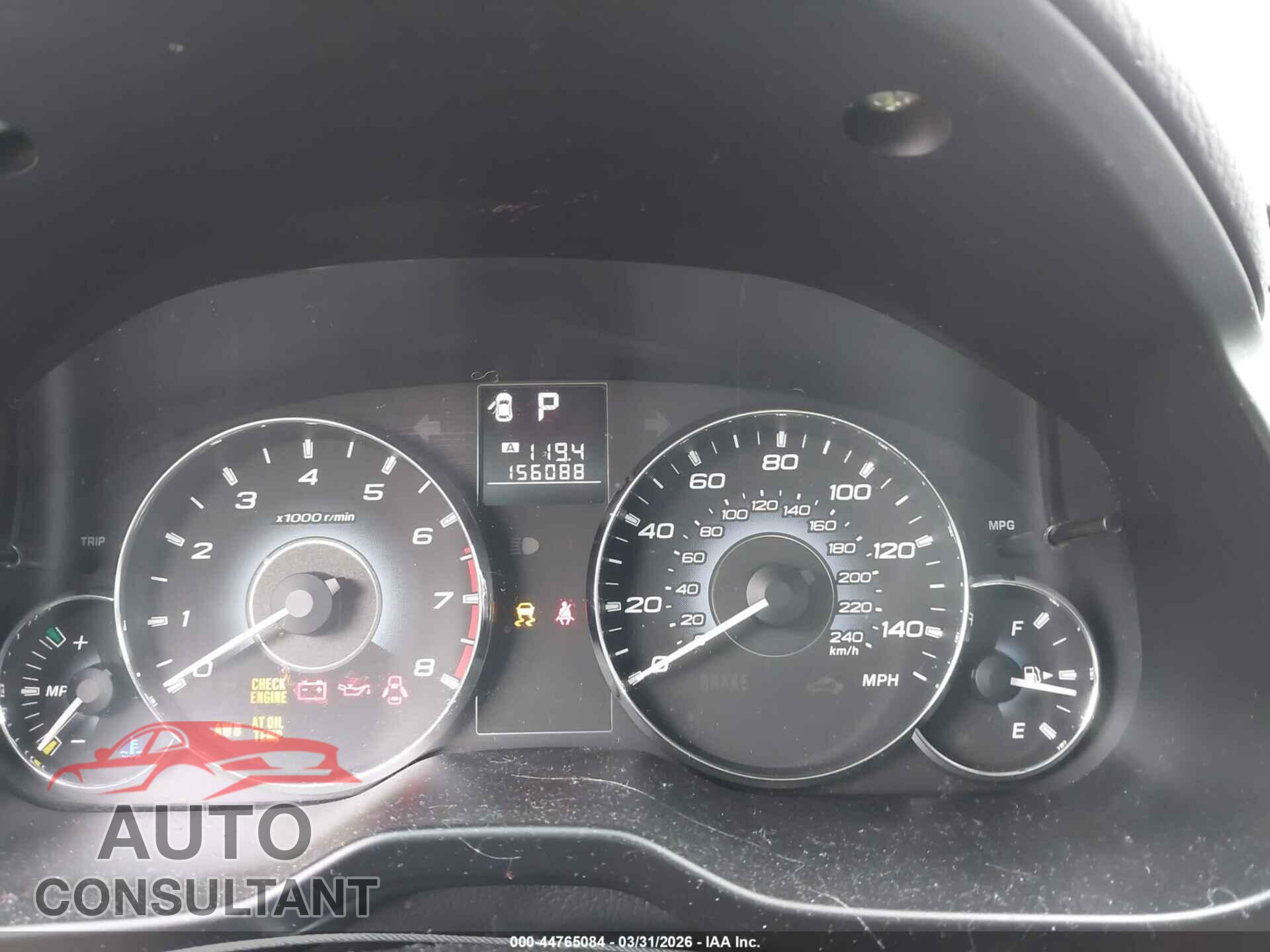 SUBARU OUTBACK 2010 - 4S4BRCAC8A3332031