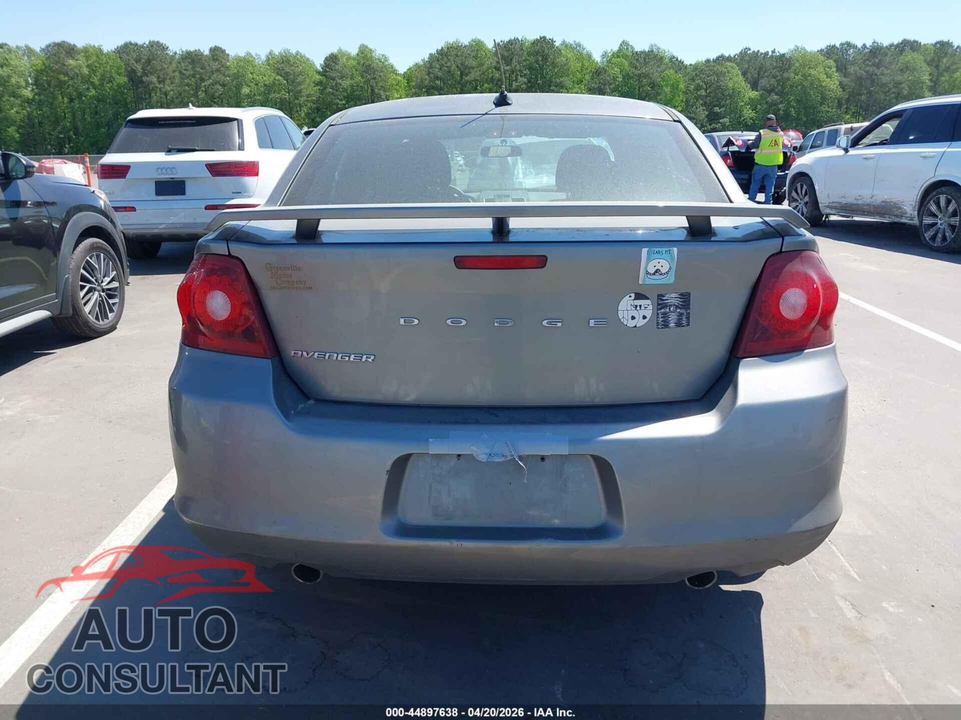 DODGE AVENGER 2013 - 1C3CDZAG1DN753485