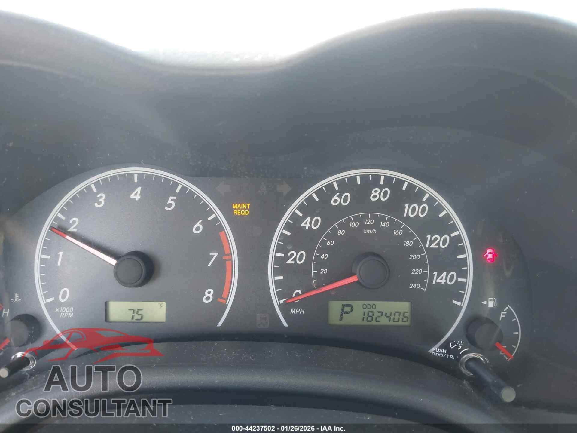 TOYOTA COROLLA 2012 - 2T1BU4EE3CC806336