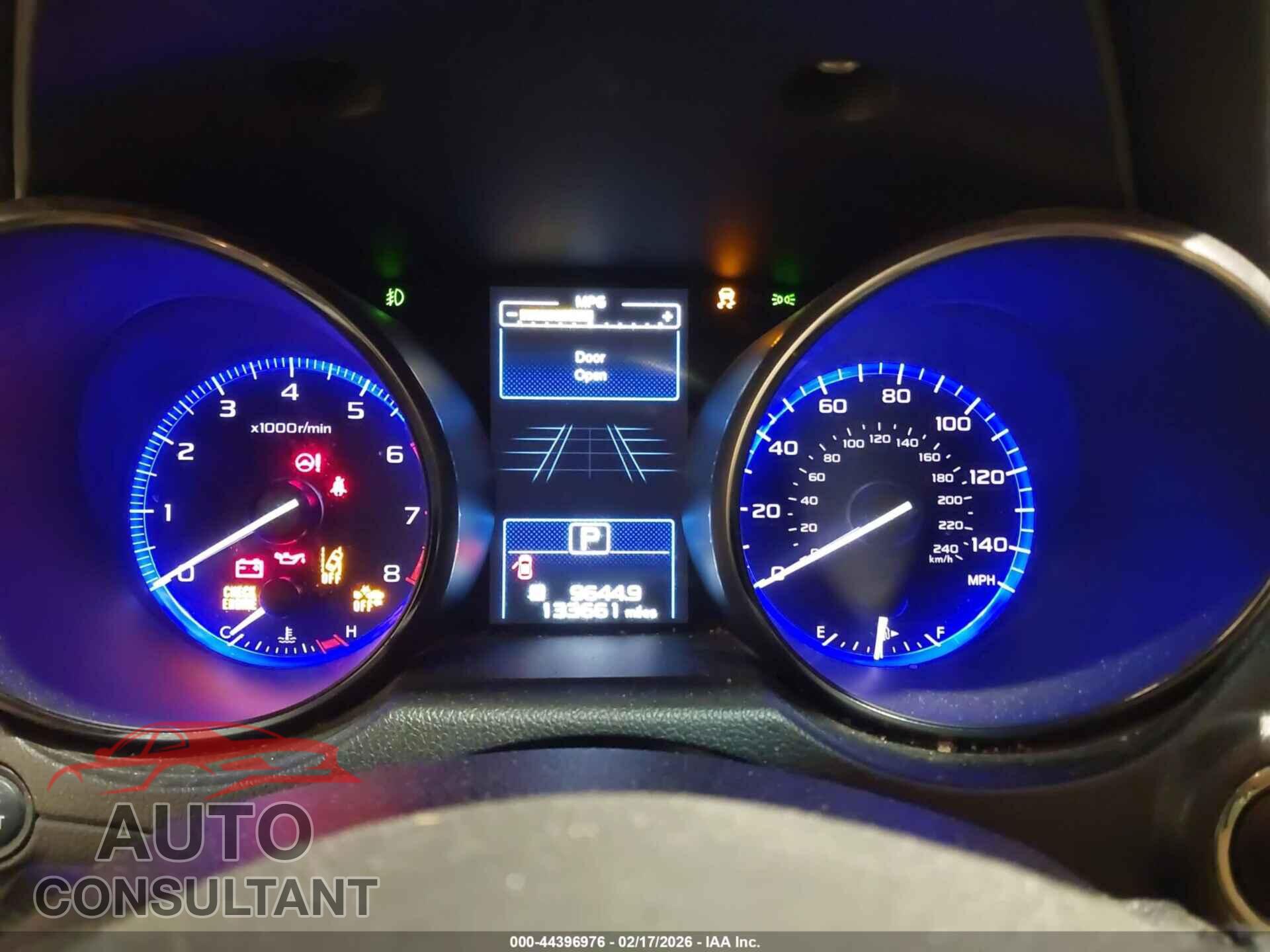 SUBARU OUTBACK 2016 - 4S4BSBNC4G3243591