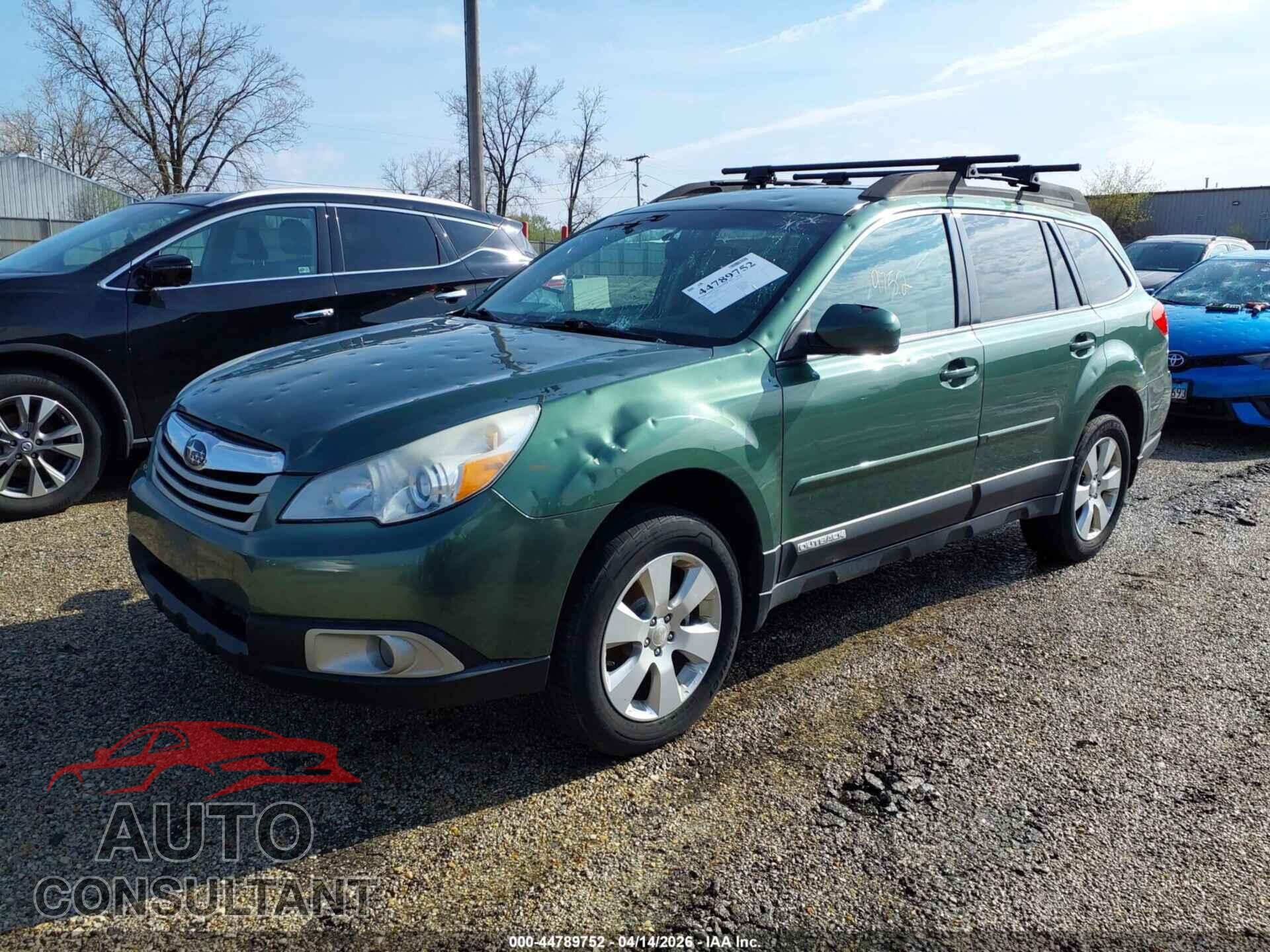 SUBARU OUTBACK 2011 - 4S4BRCCC9B3427227