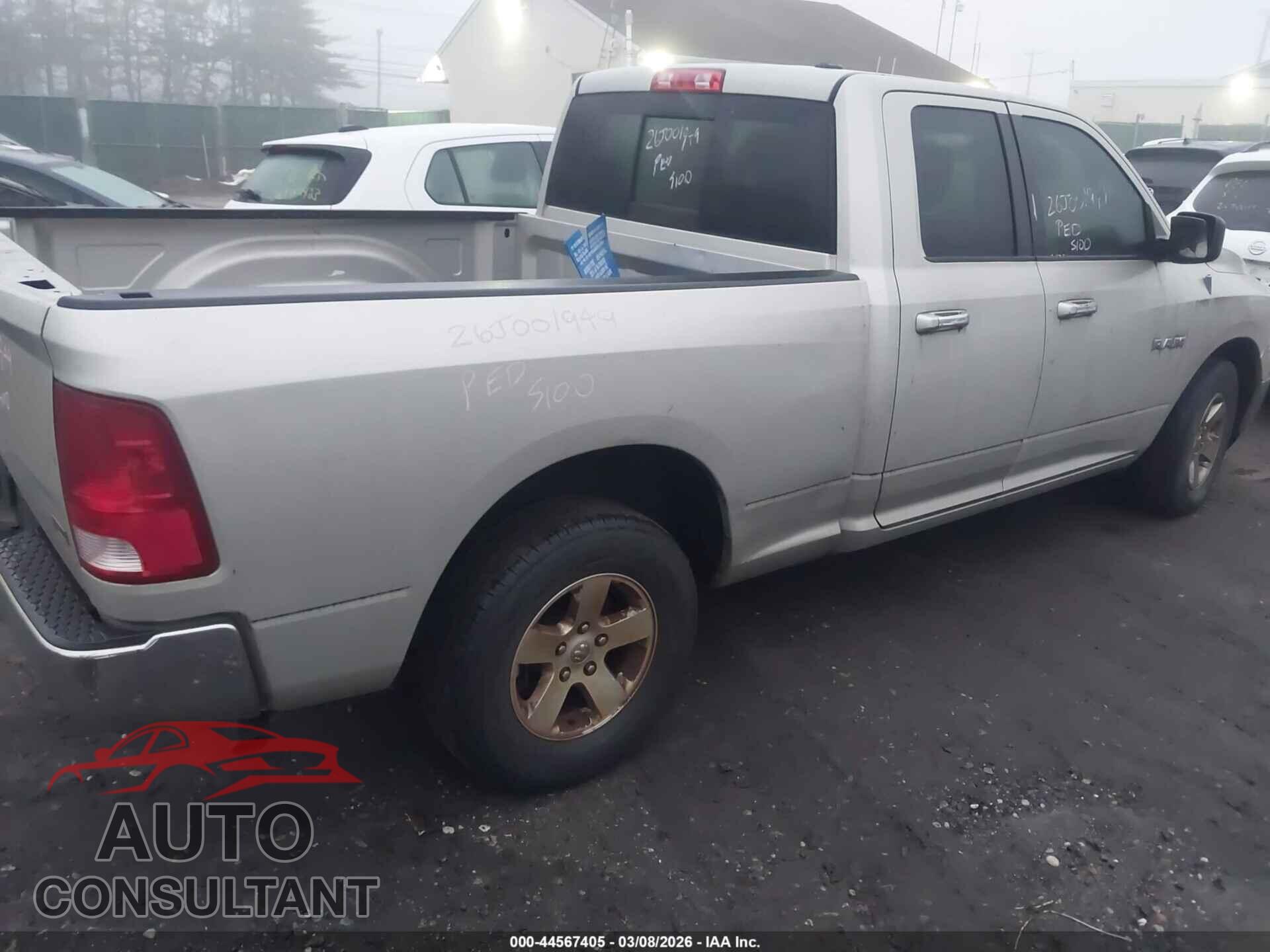 DODGE RAM 1500 2010 - 1D7RB1GP5AS196684