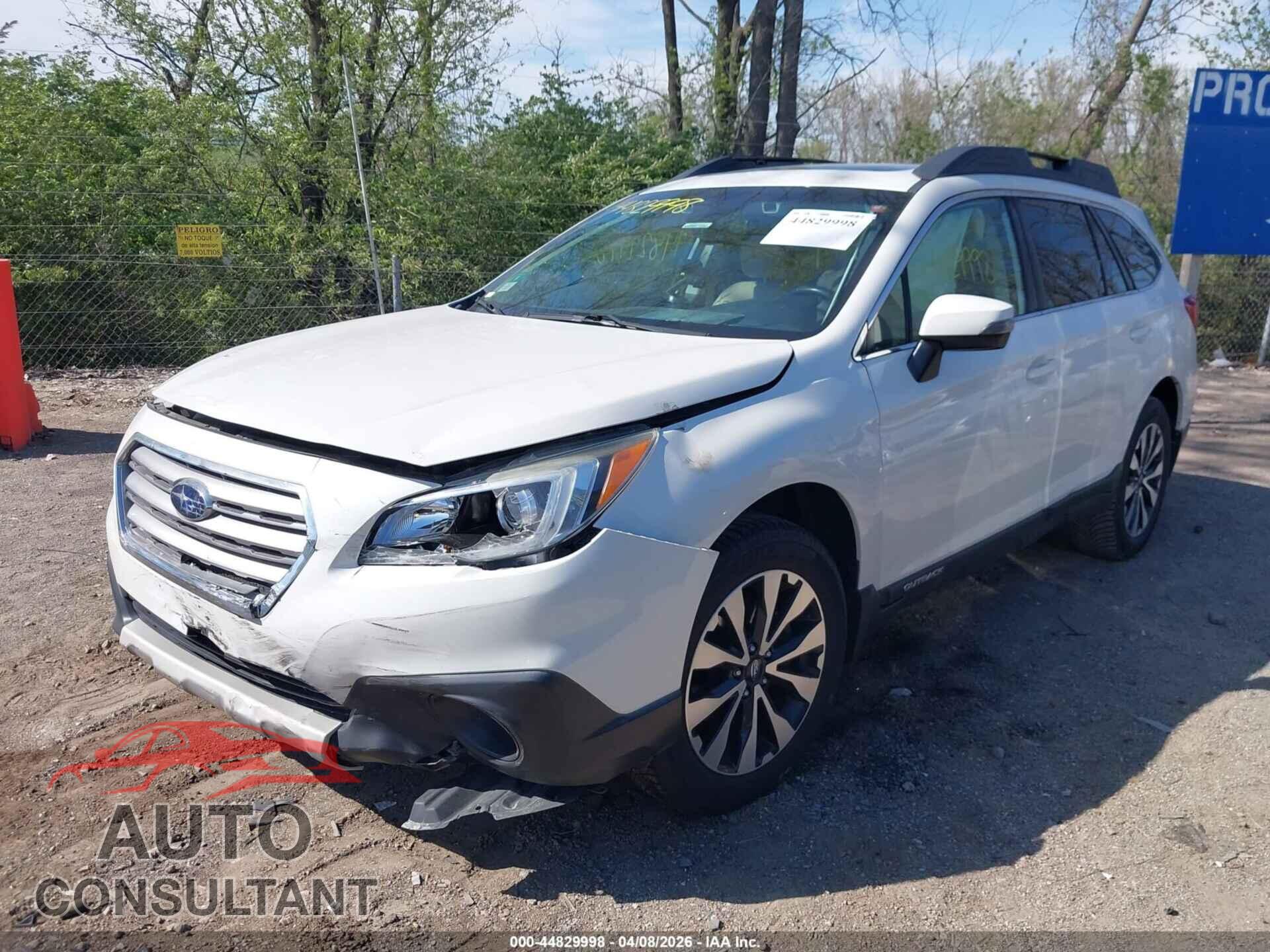 SUBARU OUTBACK 2017 - 4S4BSANC7H3374896