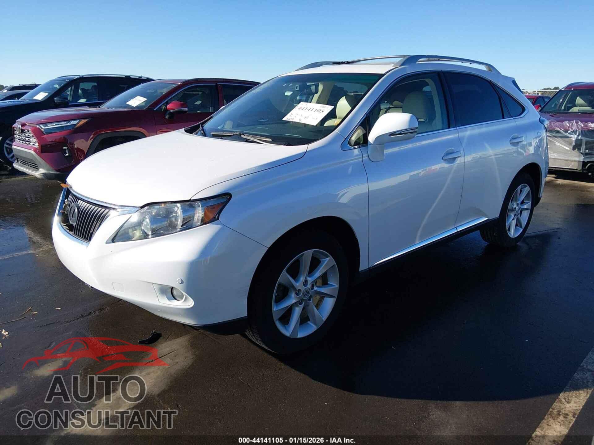 LEXUS RX 350 2011 - 2T2BK1BA0BC103194
