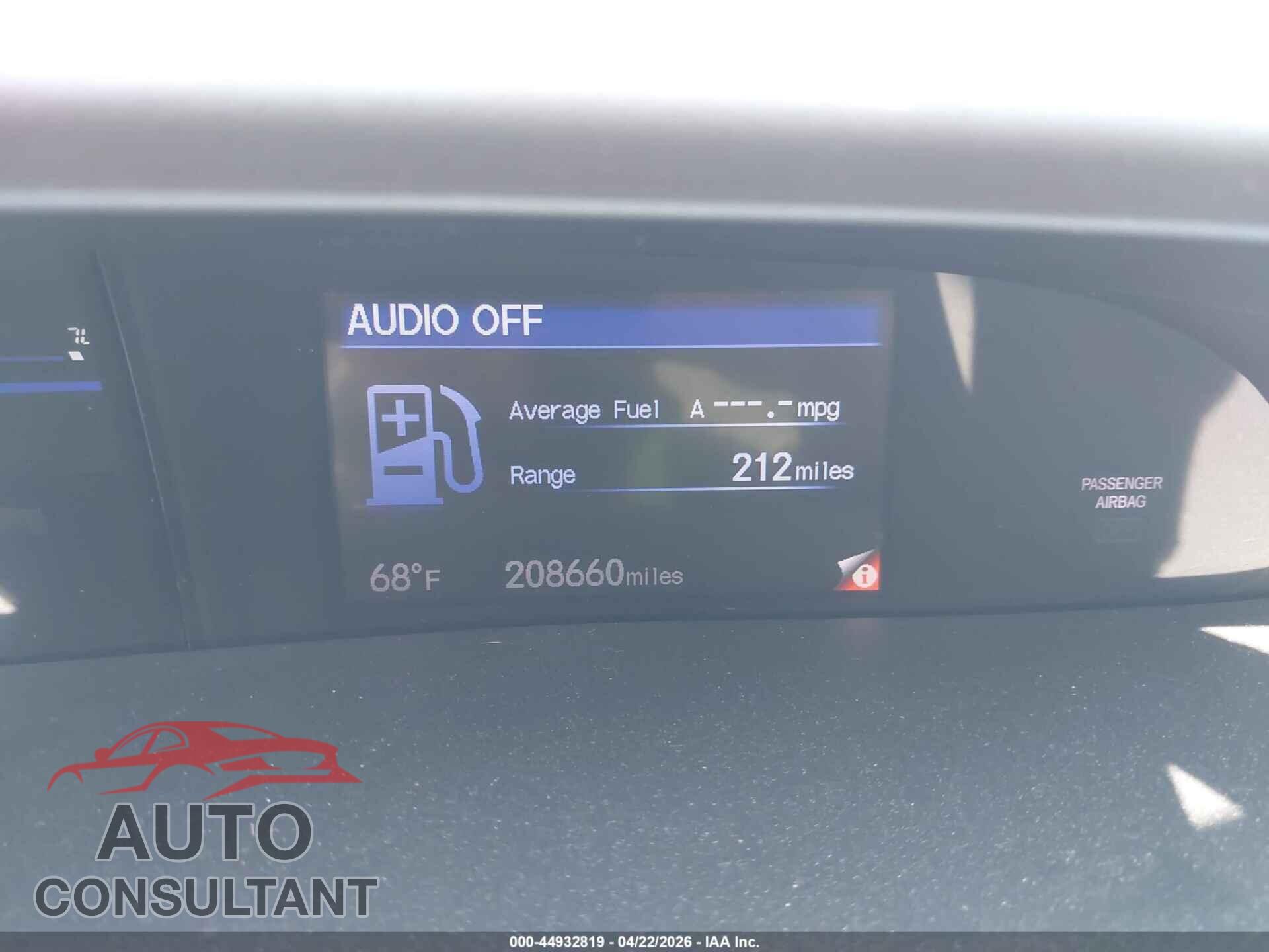 HONDA CIVIC 2012 - 19XFB2F96CE000635