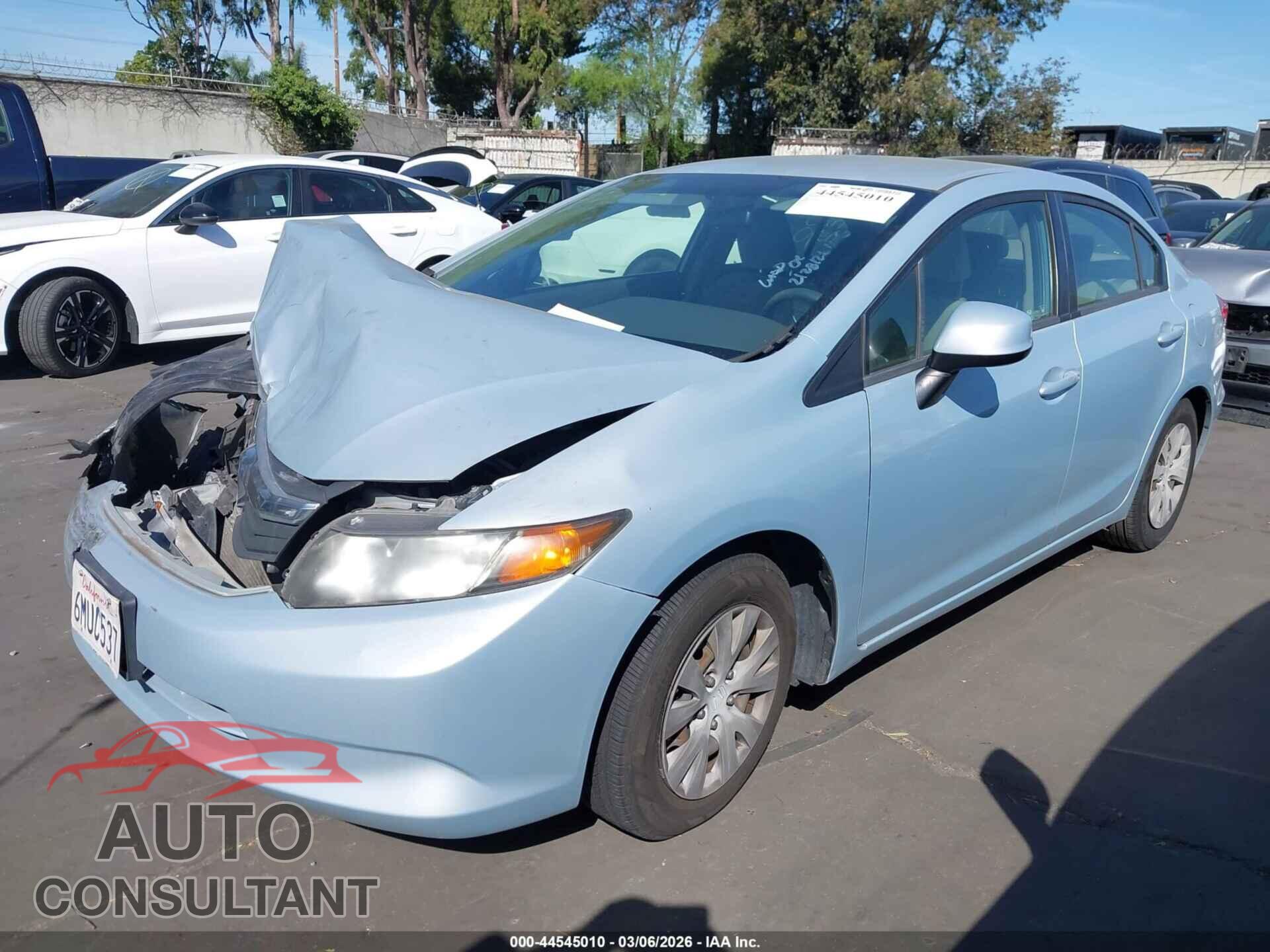 HONDA CIVIC 2012 - JHMFB2F55CS006077