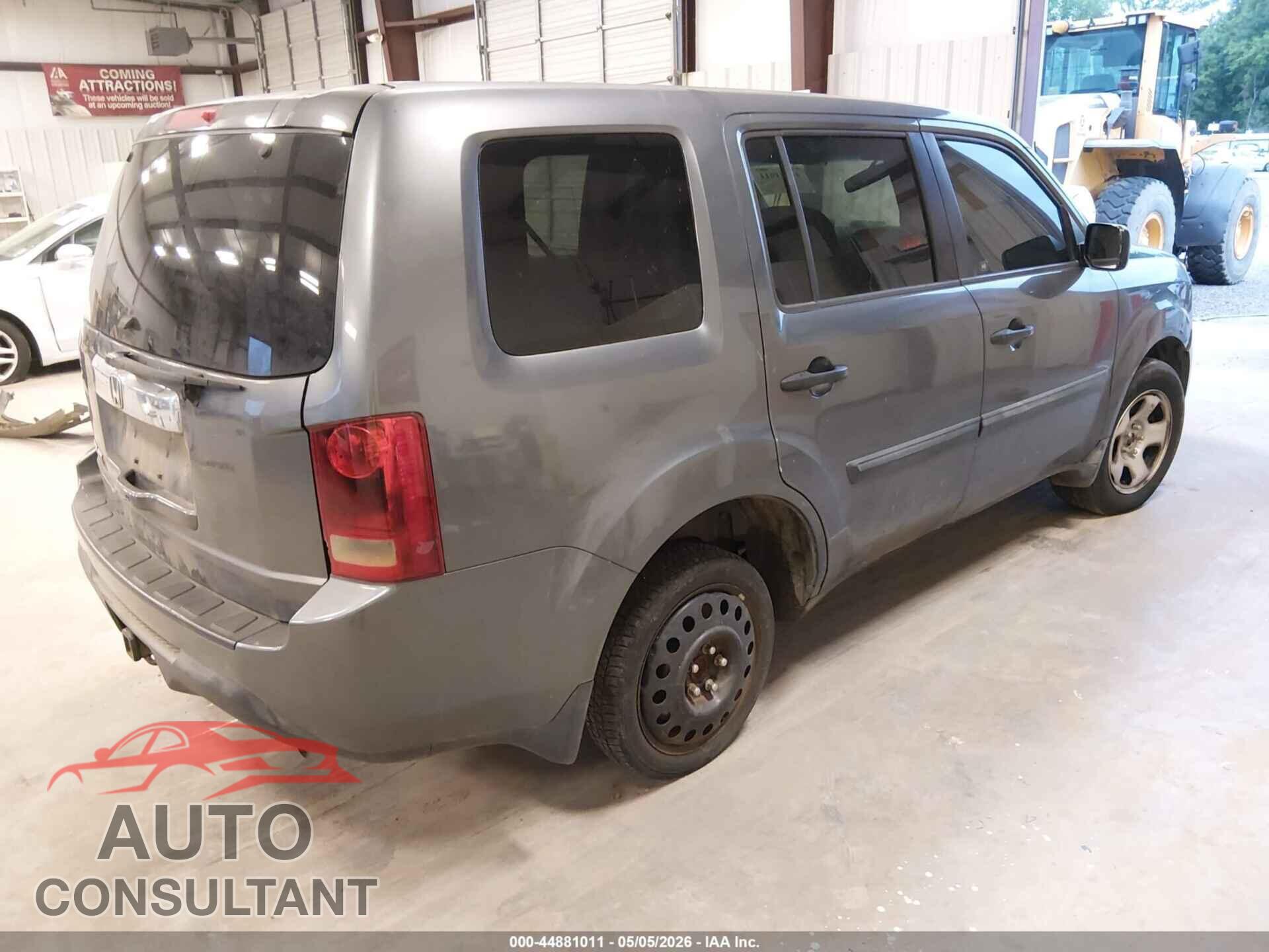 HONDA PILOT 2012 - 5FNYF3H27CB001712
