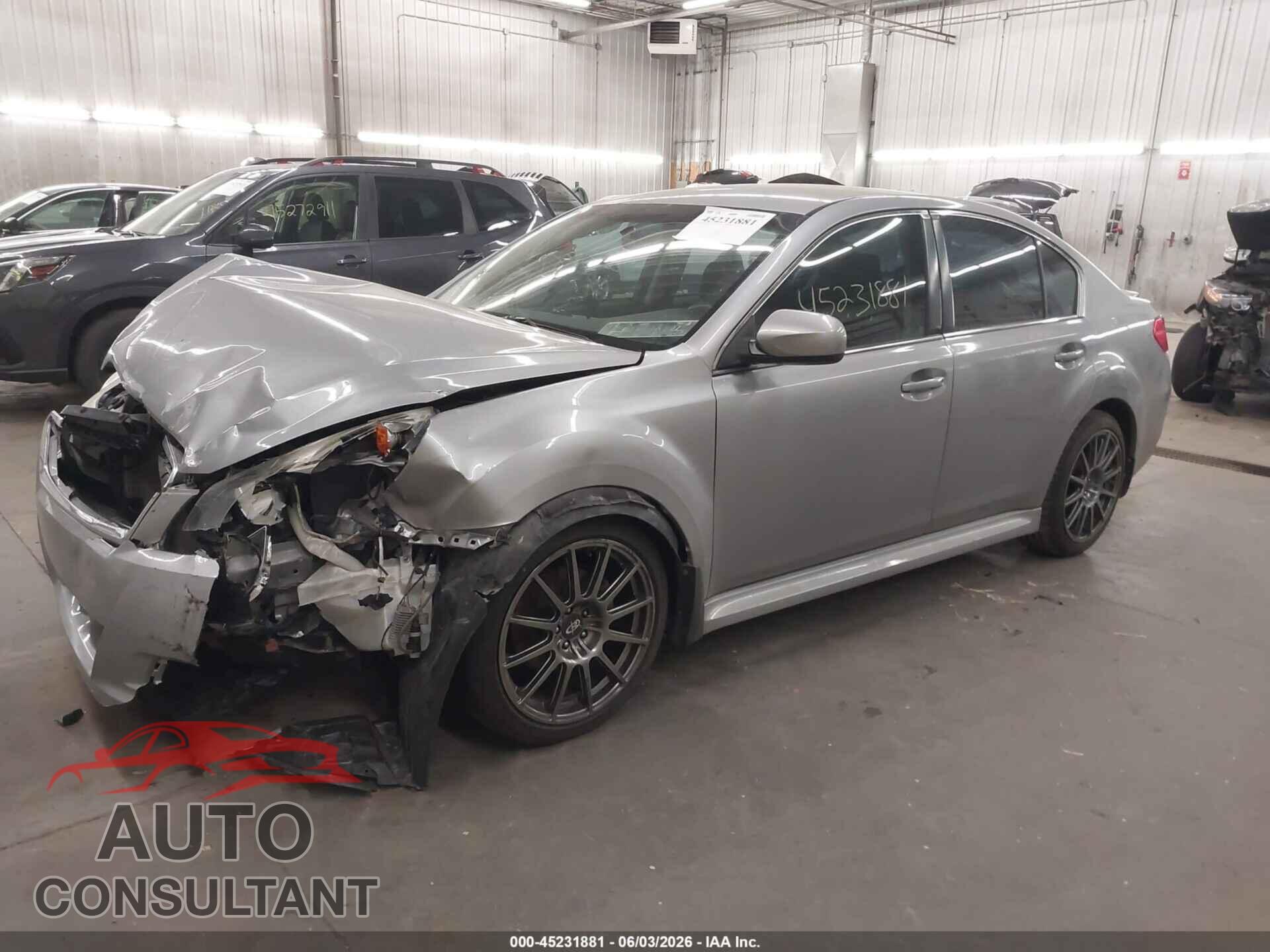 SUBARU LEGACY 2011 - 4S3BMBC66B3254659