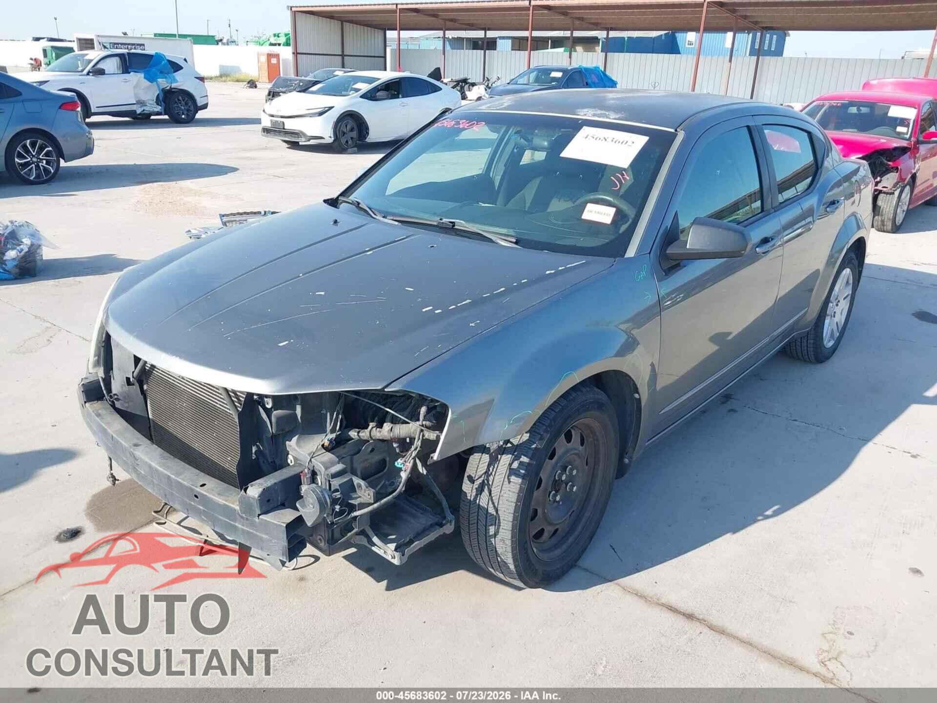DODGE AVENGER 2012 - 1C3CDZAB2CN156168