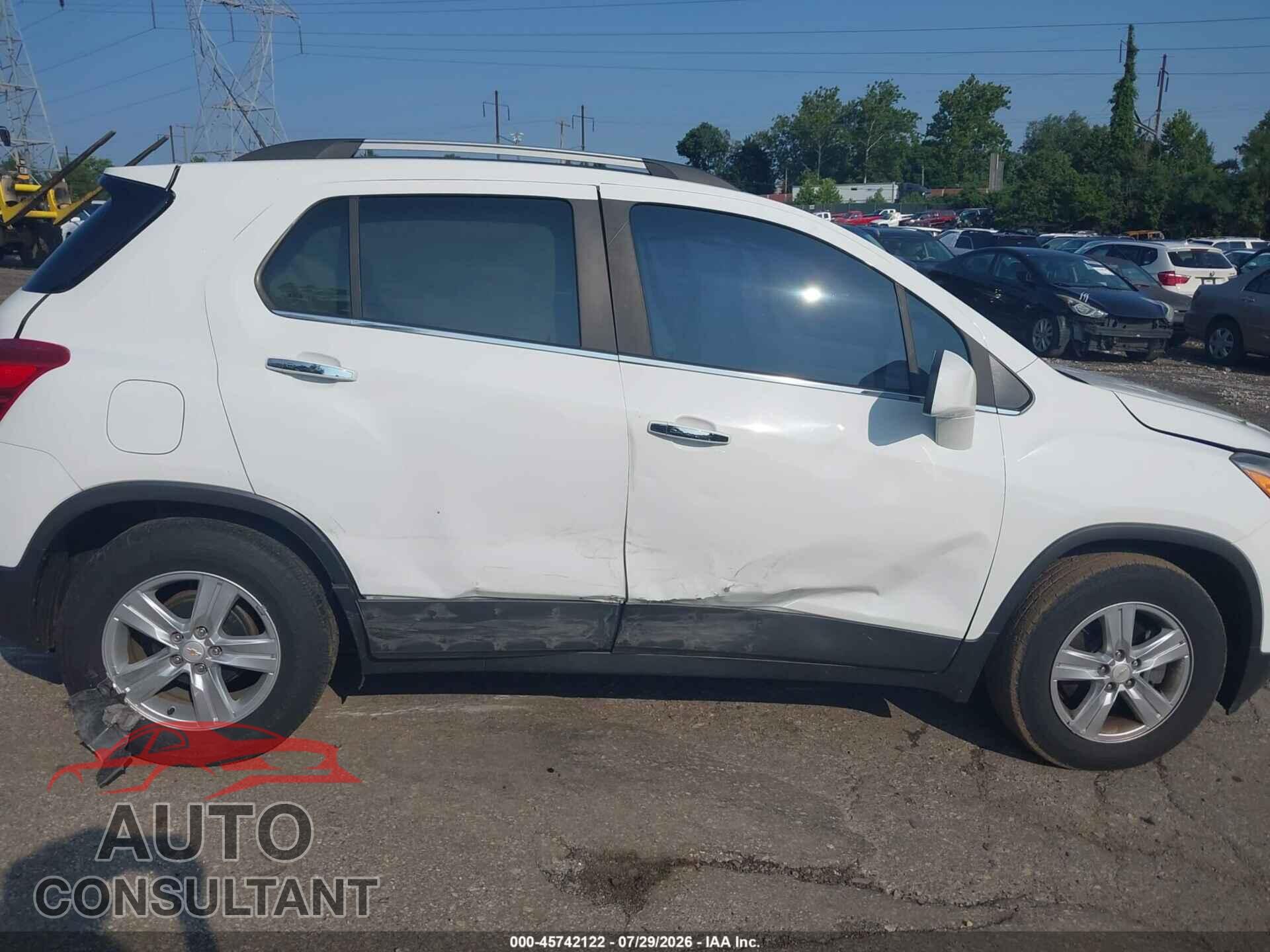 CHEVROLET TRAX 2017 - KL7CJLSB9HB231373