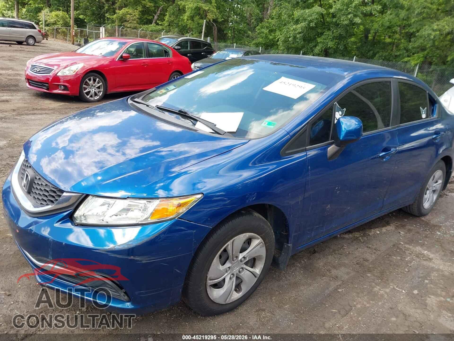 HONDA CIVIC 2013 - 19XFB2F56DE219917