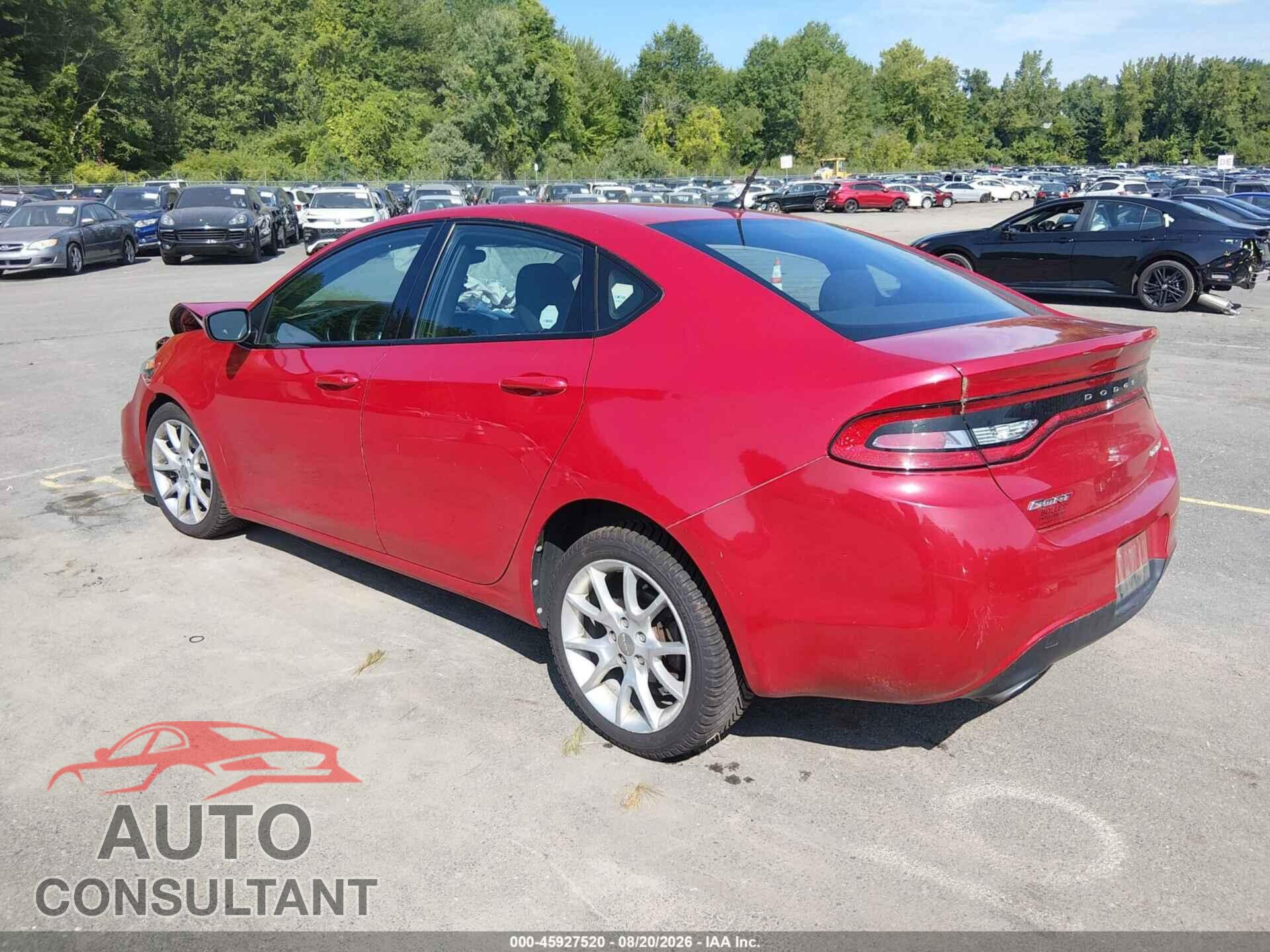 DODGE DART 2013 - 1C3CDFBA0DD268138