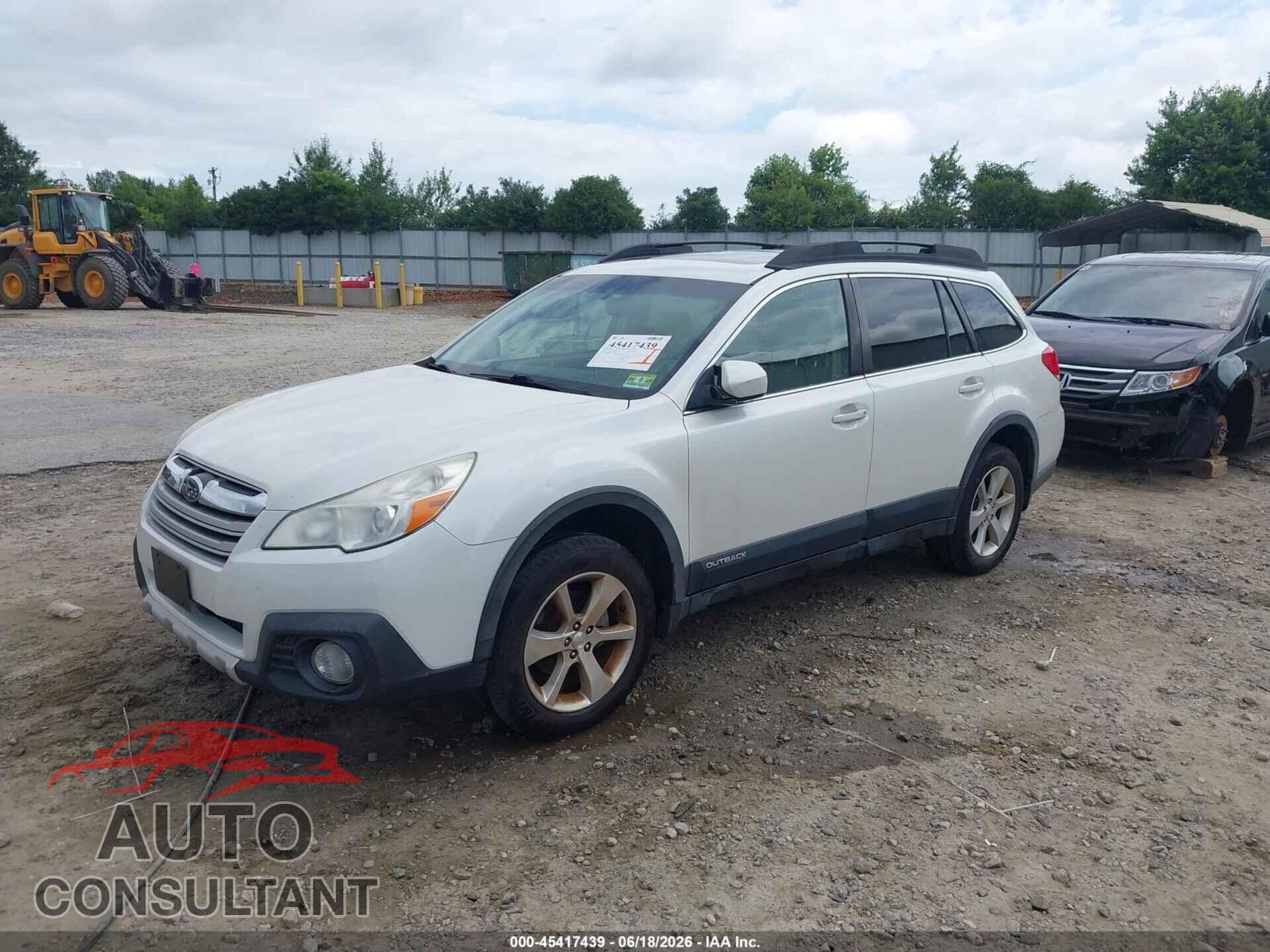 SUBARU OUTBACK 2013 - 4S4BRBLC1D3216312