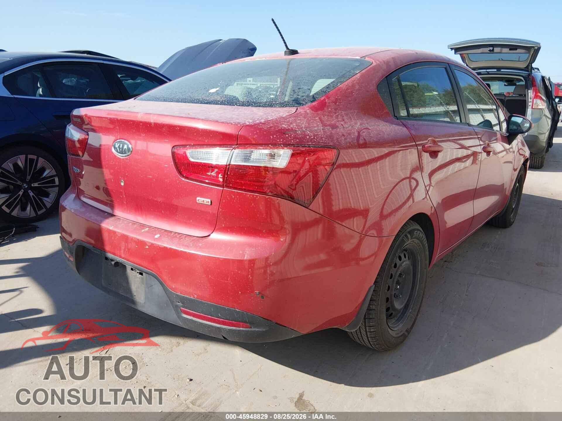 KIA RIO 2012 - KNADM4A36C6052527
