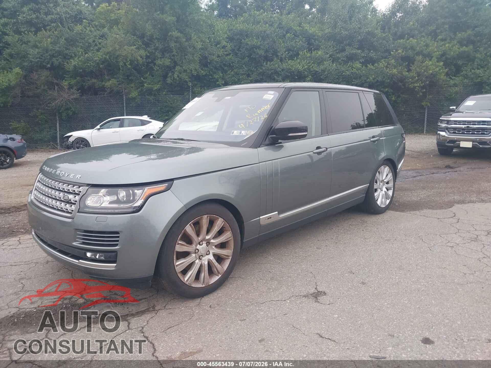 LAND ROVER RANGE ROVER 2016 - SALGS3EF4GA251415