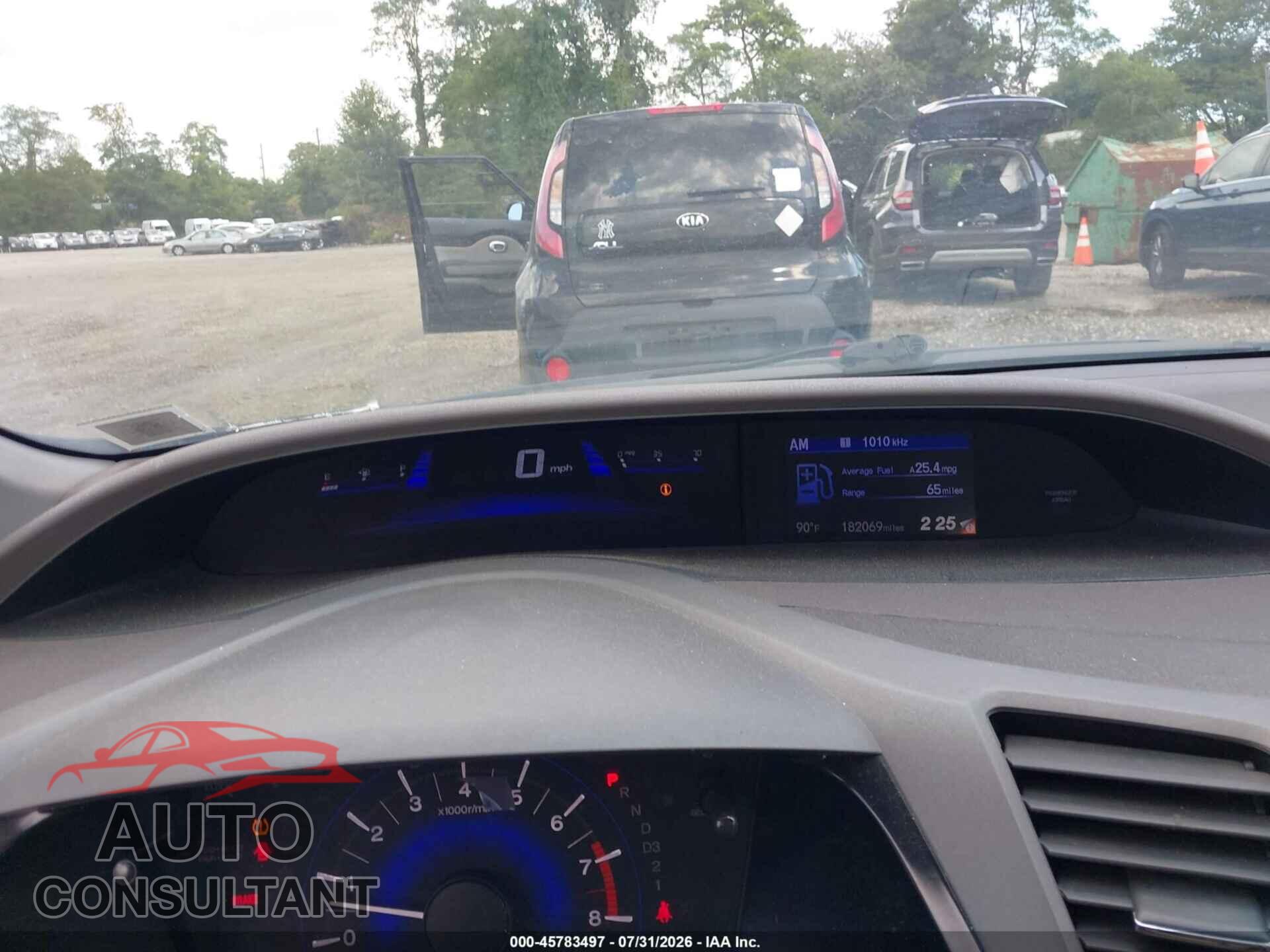 HONDA CIVIC 2012 - 2HGFB2F86CH316145