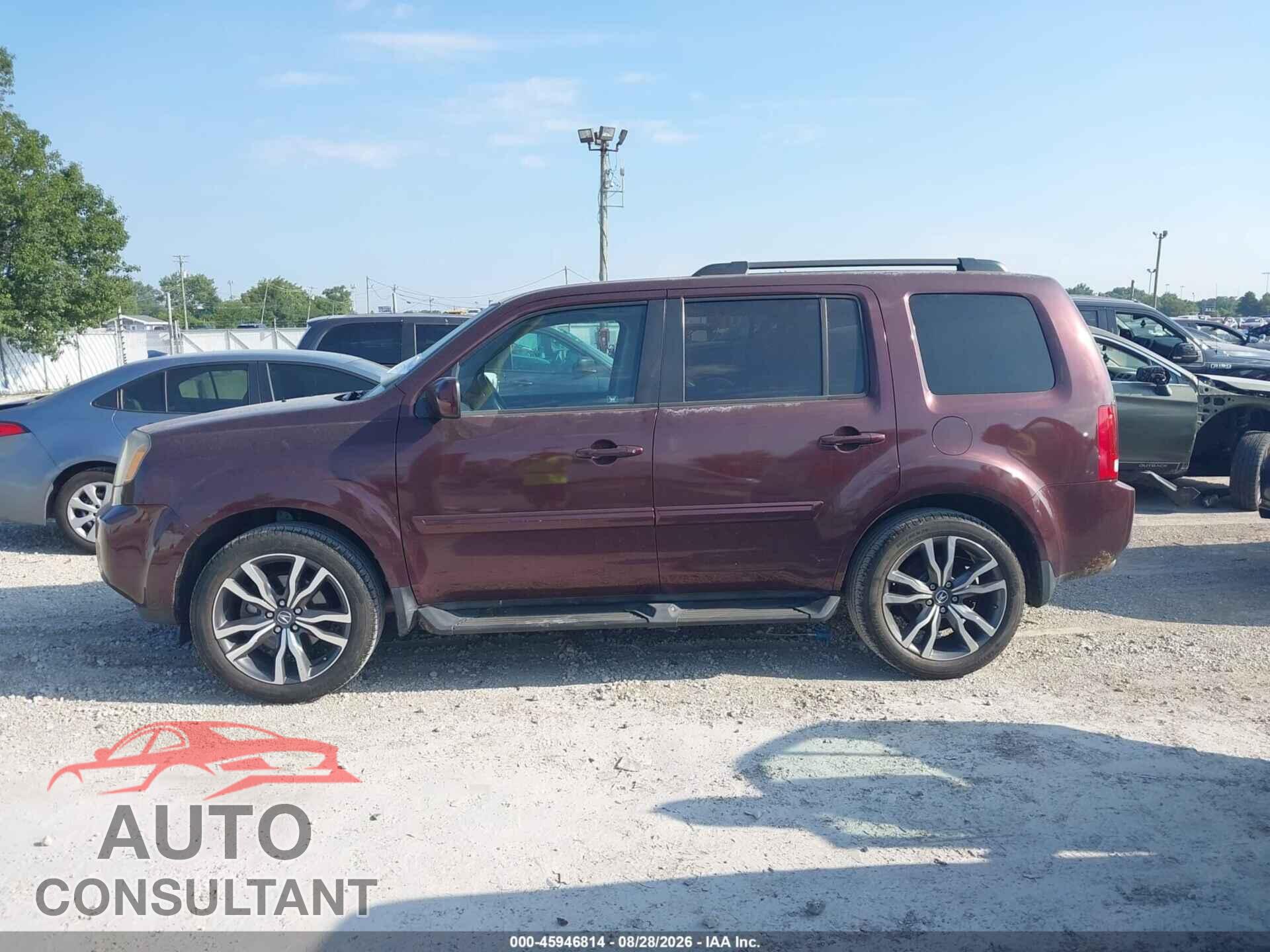 HONDA PILOT 2011 - 5FNYF4H5XBB091680