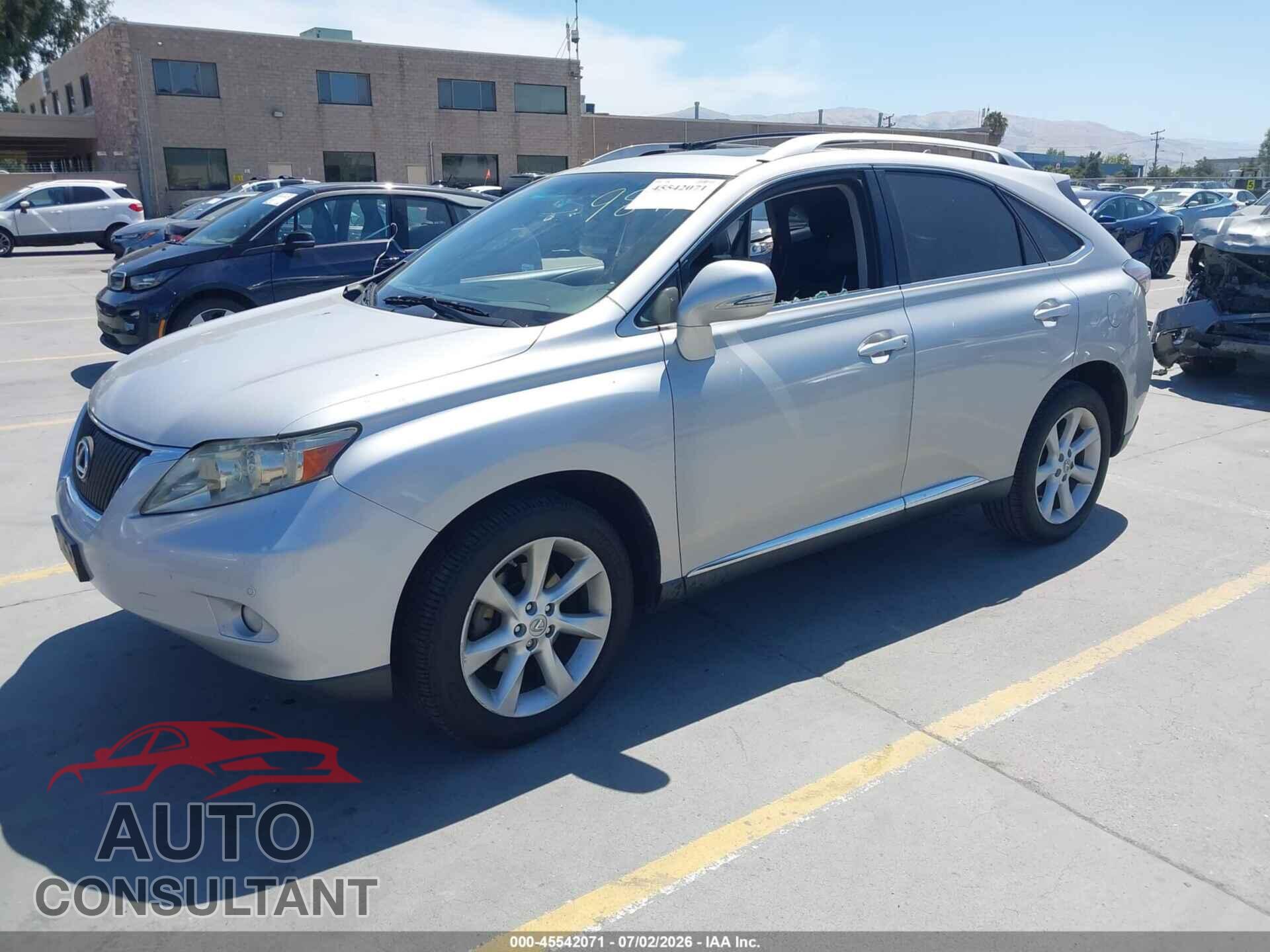 LEXUS RX 350 2012 - JTJBK1BA4C2449847