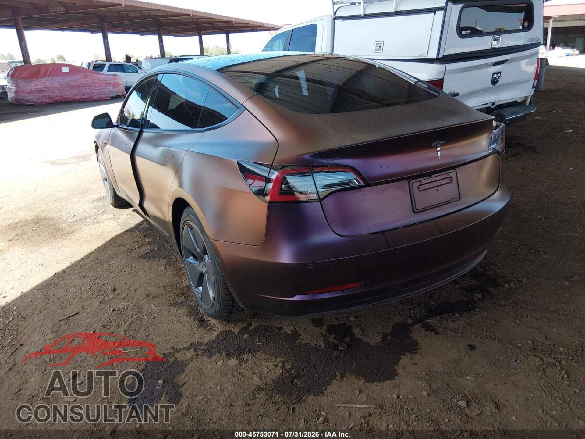 TESLA MODEL 3 2022 - 5YJ3E1EA5NF296910