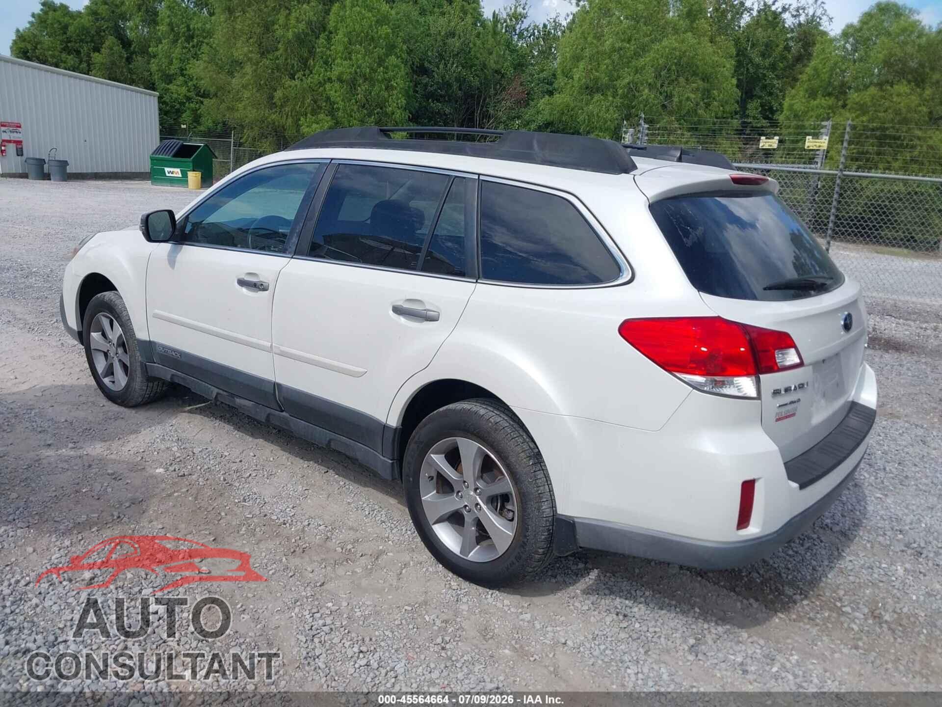 SUBARU OUTBACK 2014 - 4S4BRCPC5E3205122