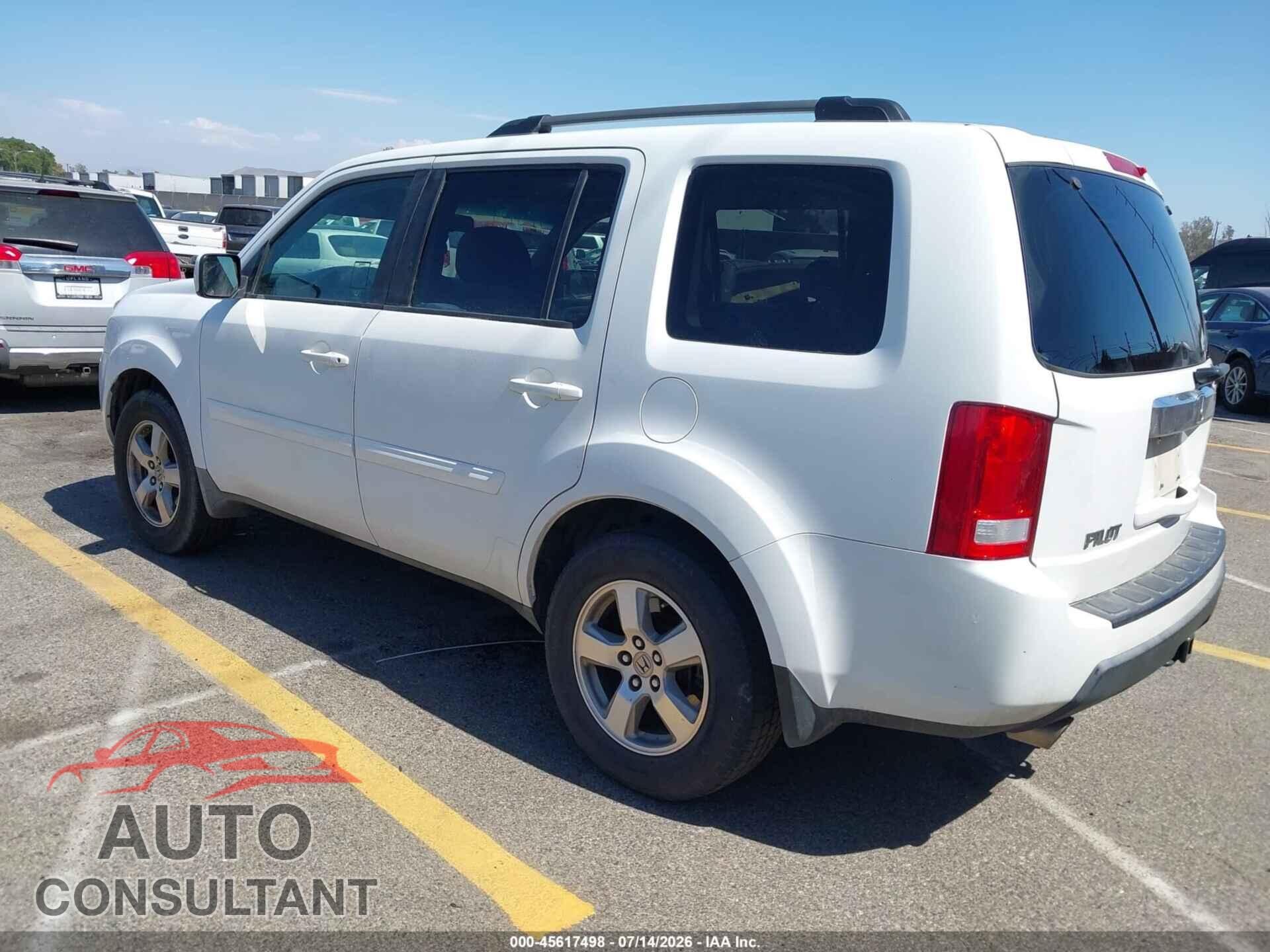 HONDA PILOT 2009 - 5FNYF38529B018260