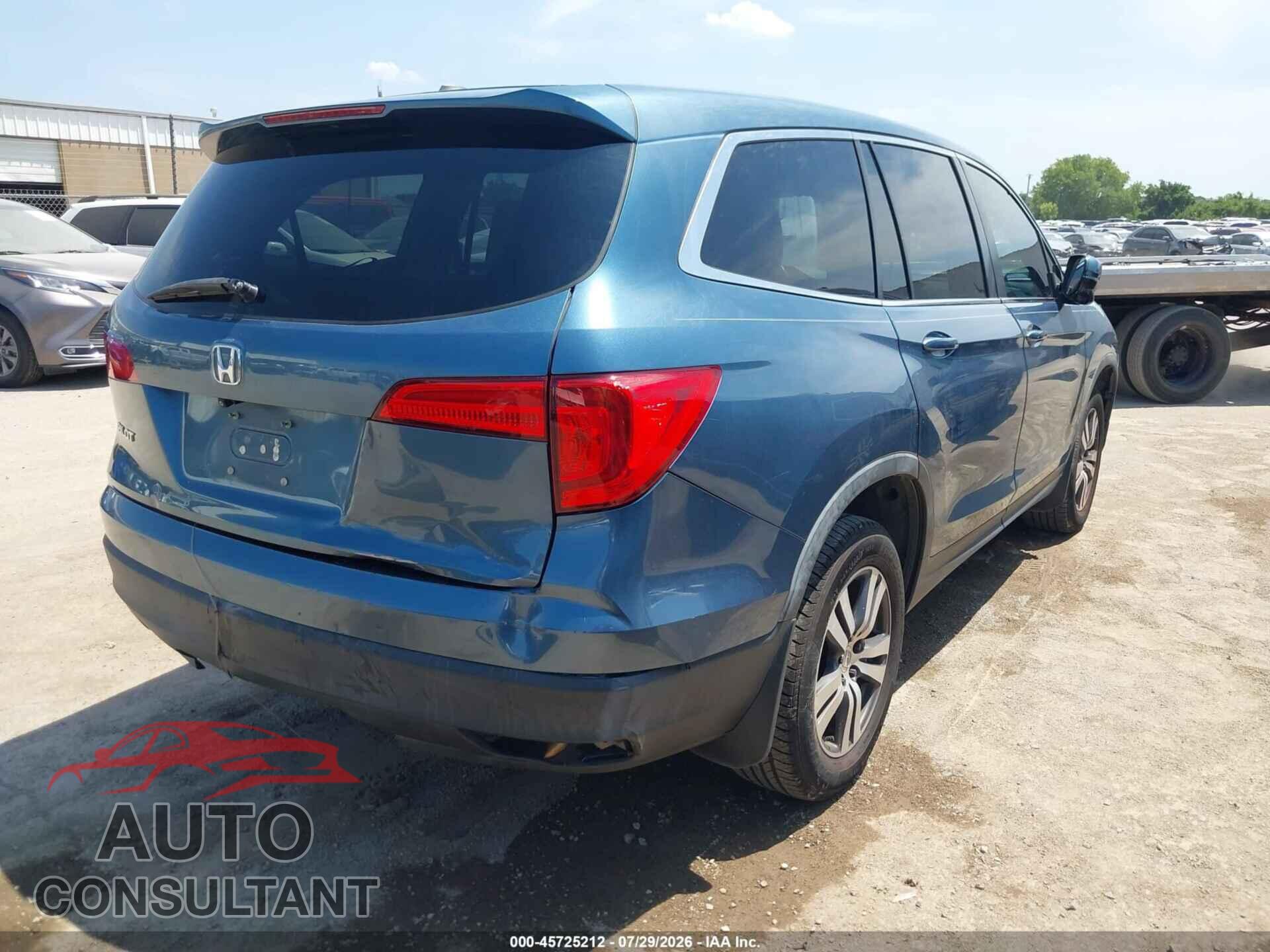 HONDA PILOT 2016 - 5FNYF5H51GB045751