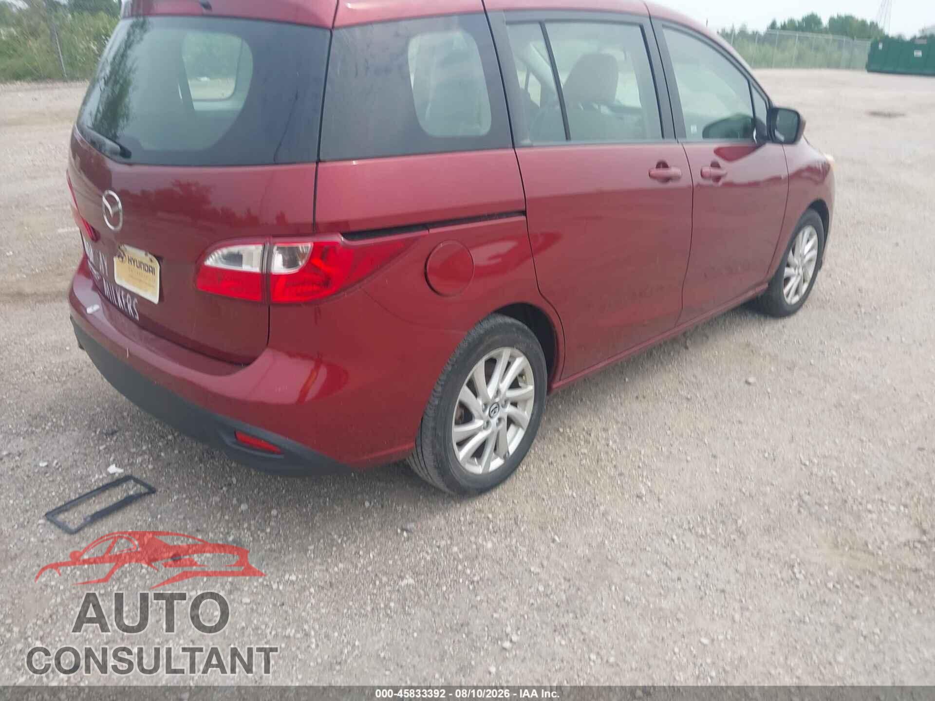 MAZDA MAZDA5 2012 - JM1CW2BL7C0119280