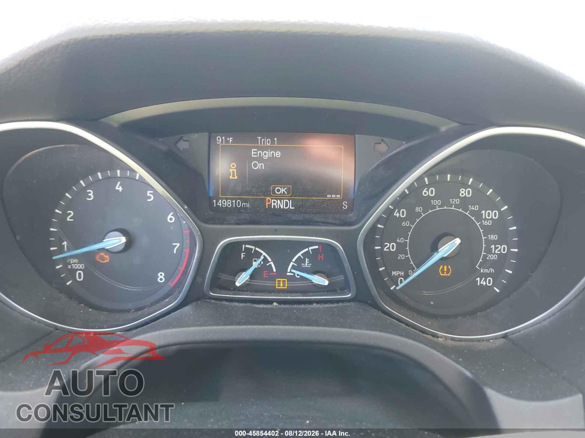 FORD FOCUS 2016 - 1FADP3K23GL387252