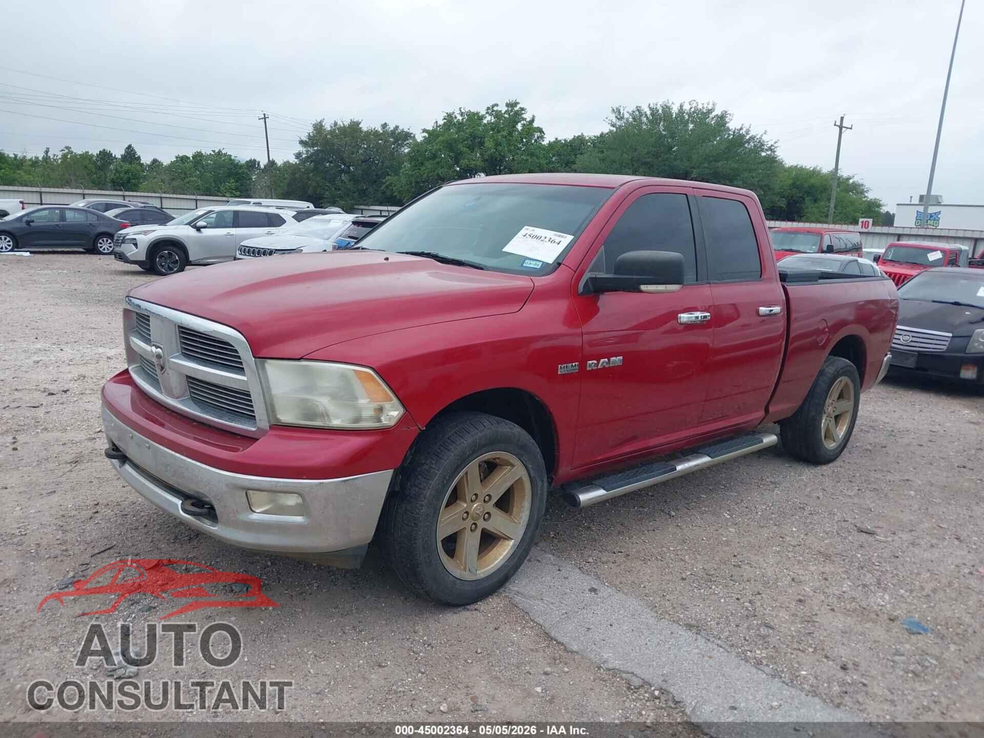 DODGE RAM 1500 2010 - 1D7RB1GT3AS209722