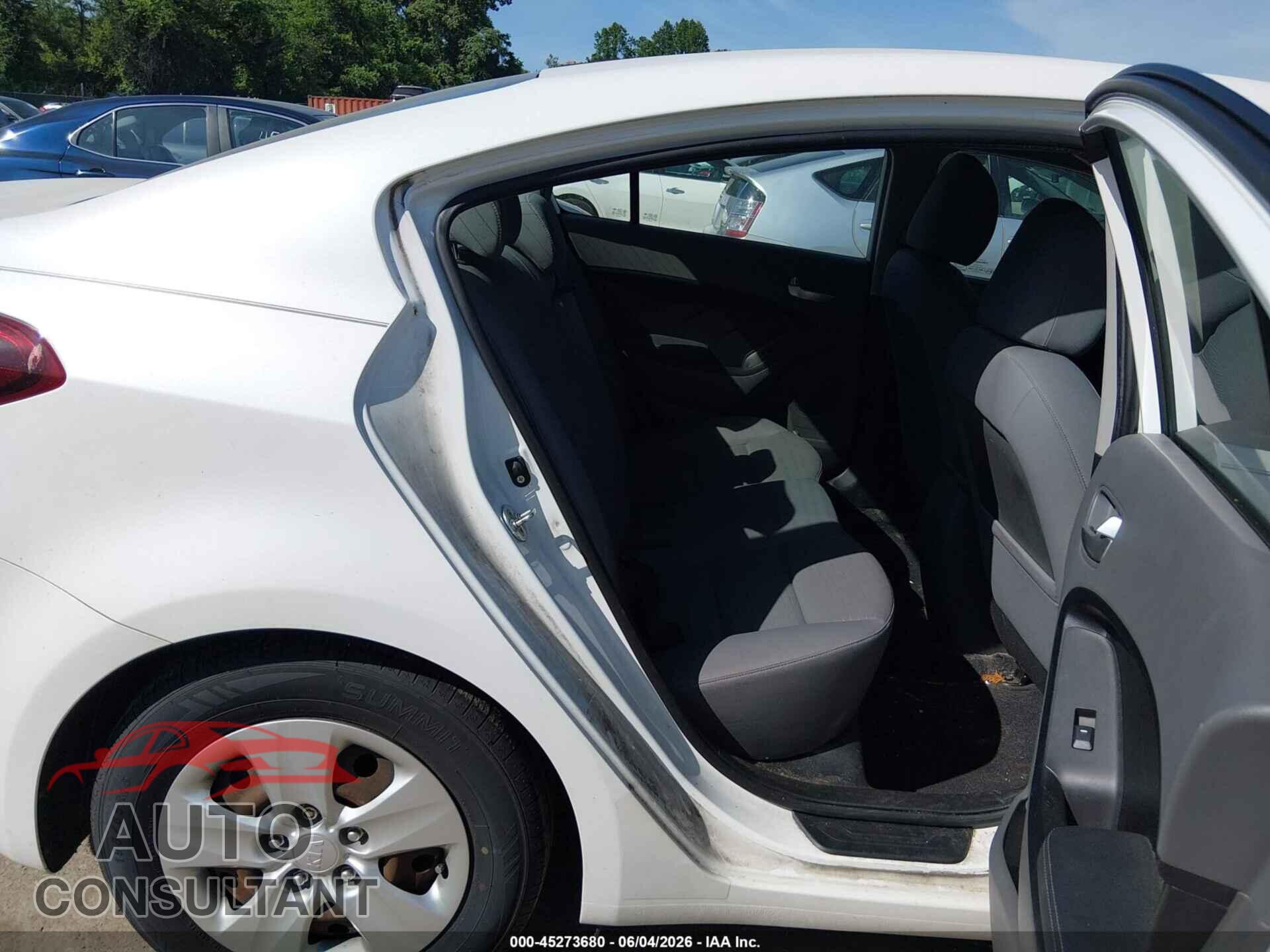 KIA FORTE 2017 - 3KPFL4A78HE142636