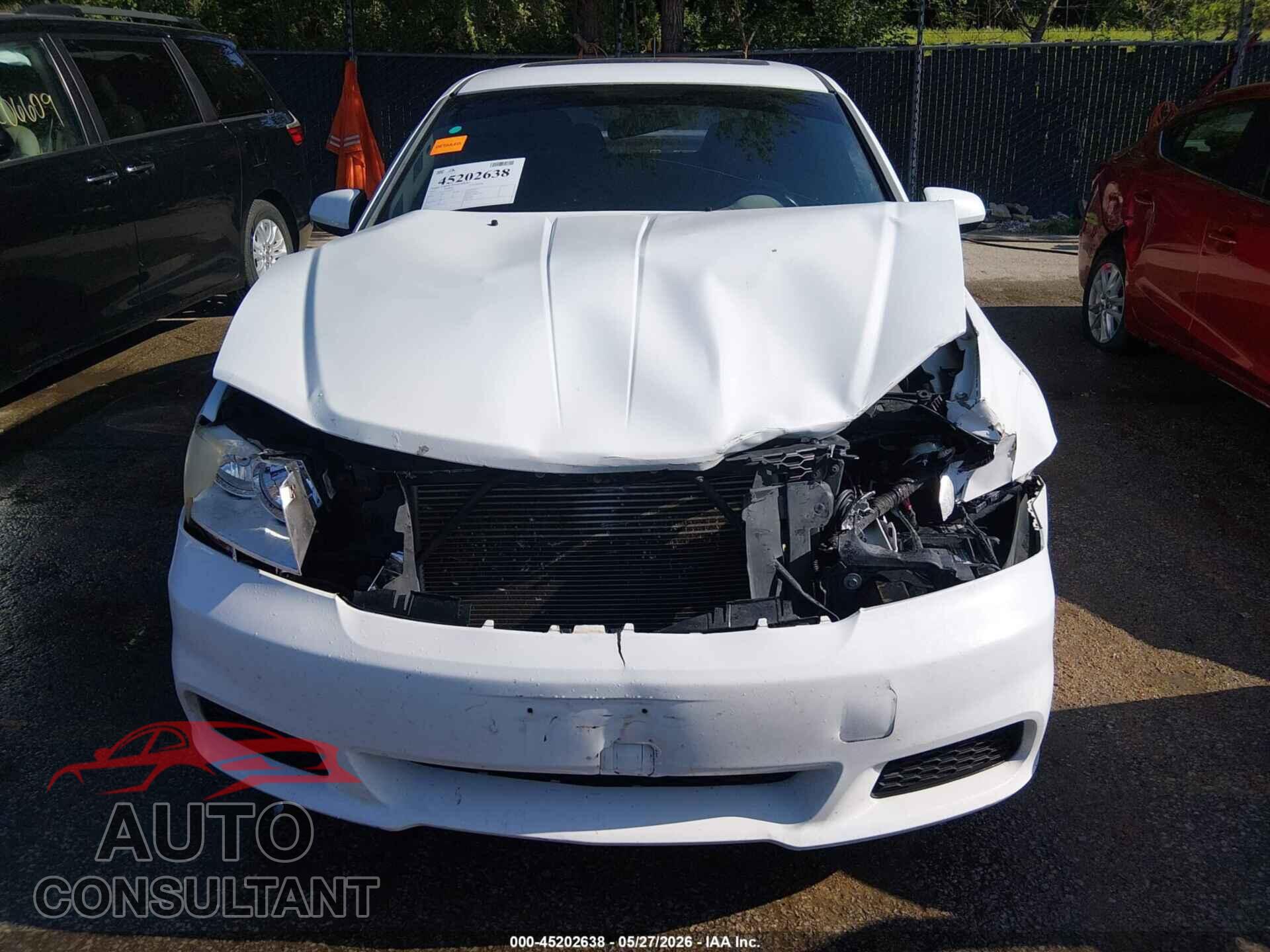 DODGE AVENGER 2012 - 1C3CDZCB7CN183279
