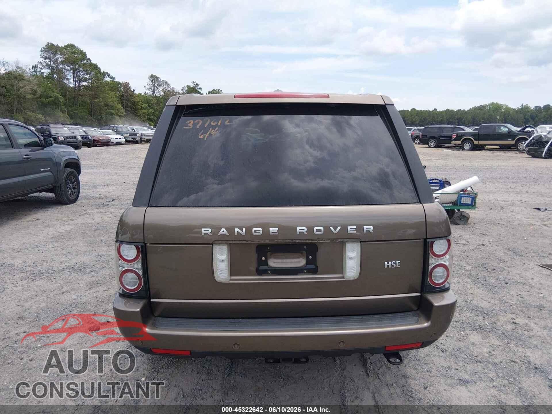 LAND ROVER RANGE ROVER 2012 - SALMF1D43CA377612
