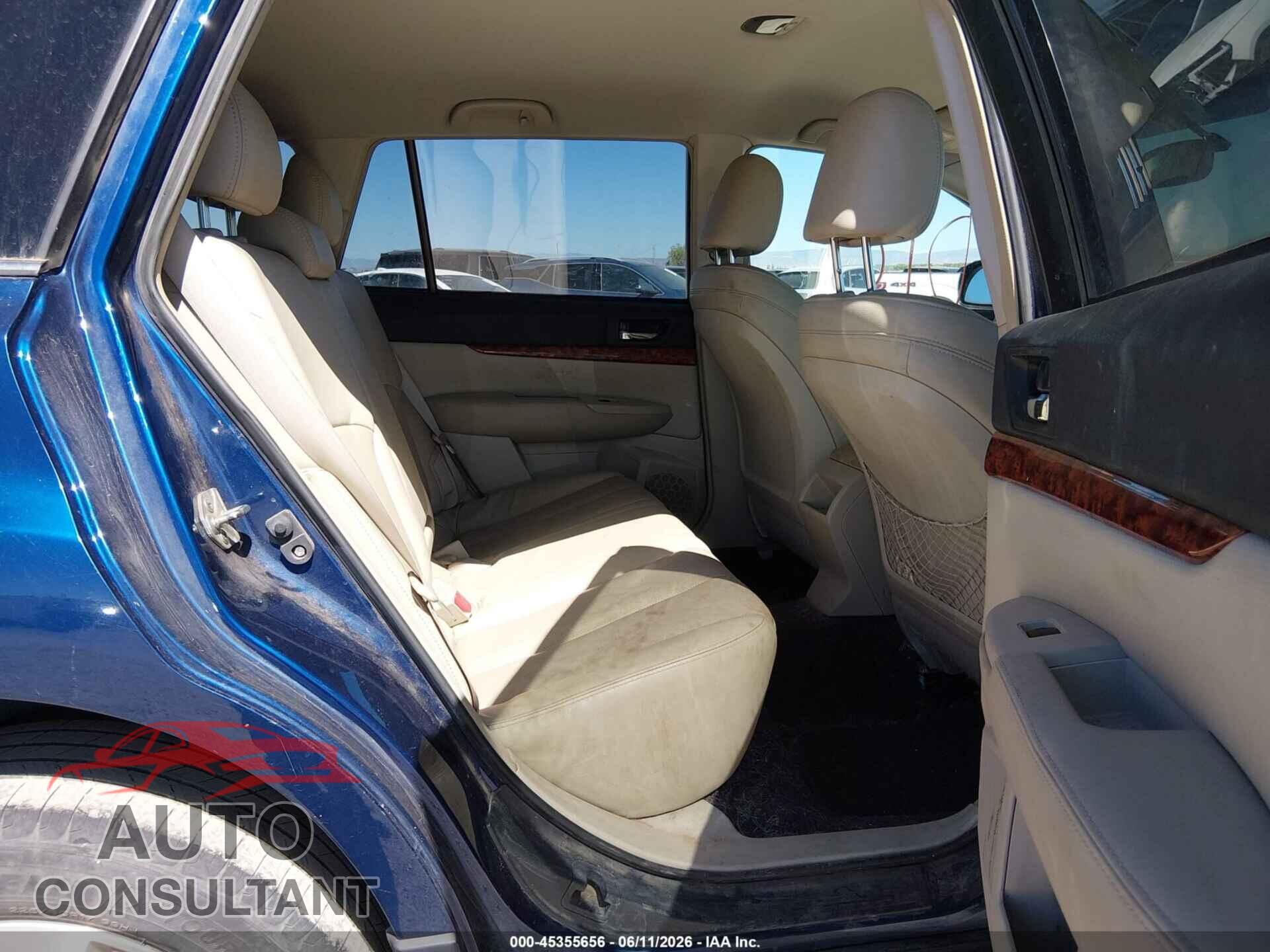 SUBARU OUTBACK 2011 - 4S4BRDJC8B2346802