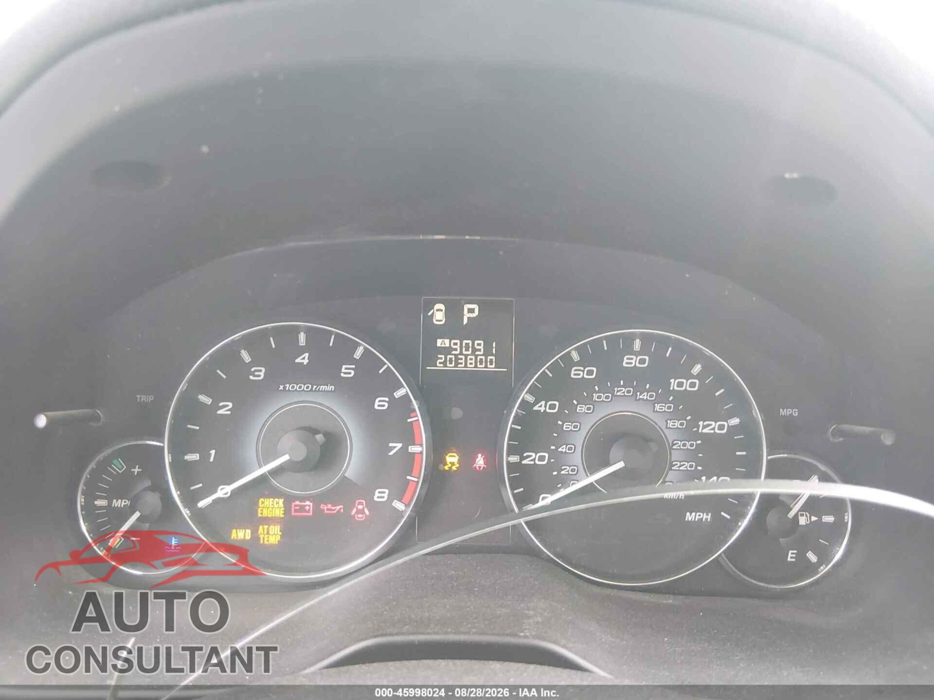 SUBARU OUTBACK 2010 - 4S4BRBAC7A3386186