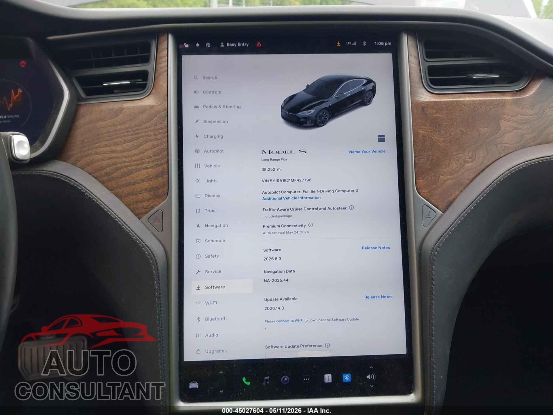 TESLA MODEL S 2021 - 5YJSA1E21MF427796