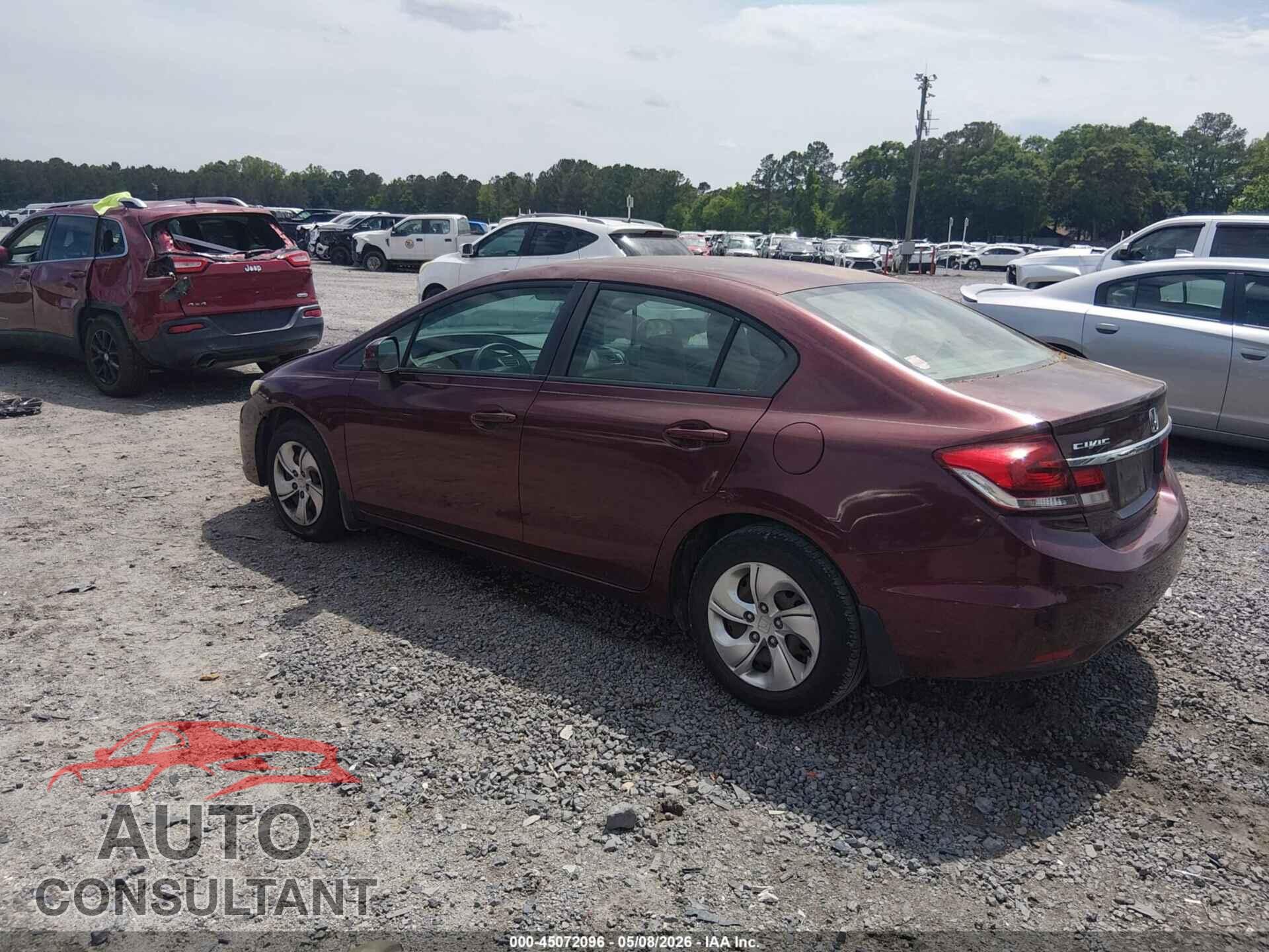 HONDA CIVIC 2013 - 19XFB2F57DE042956