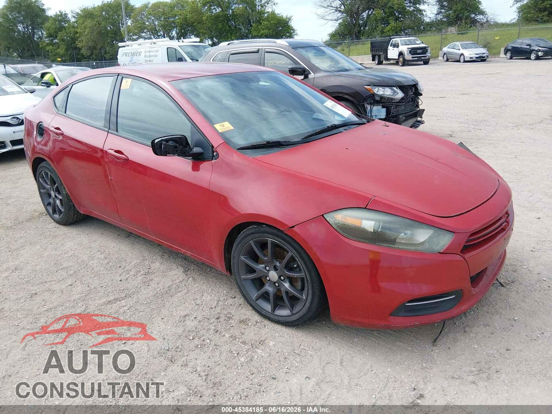 DODGE DART 2013 - 1C3CDFBA4DD233246