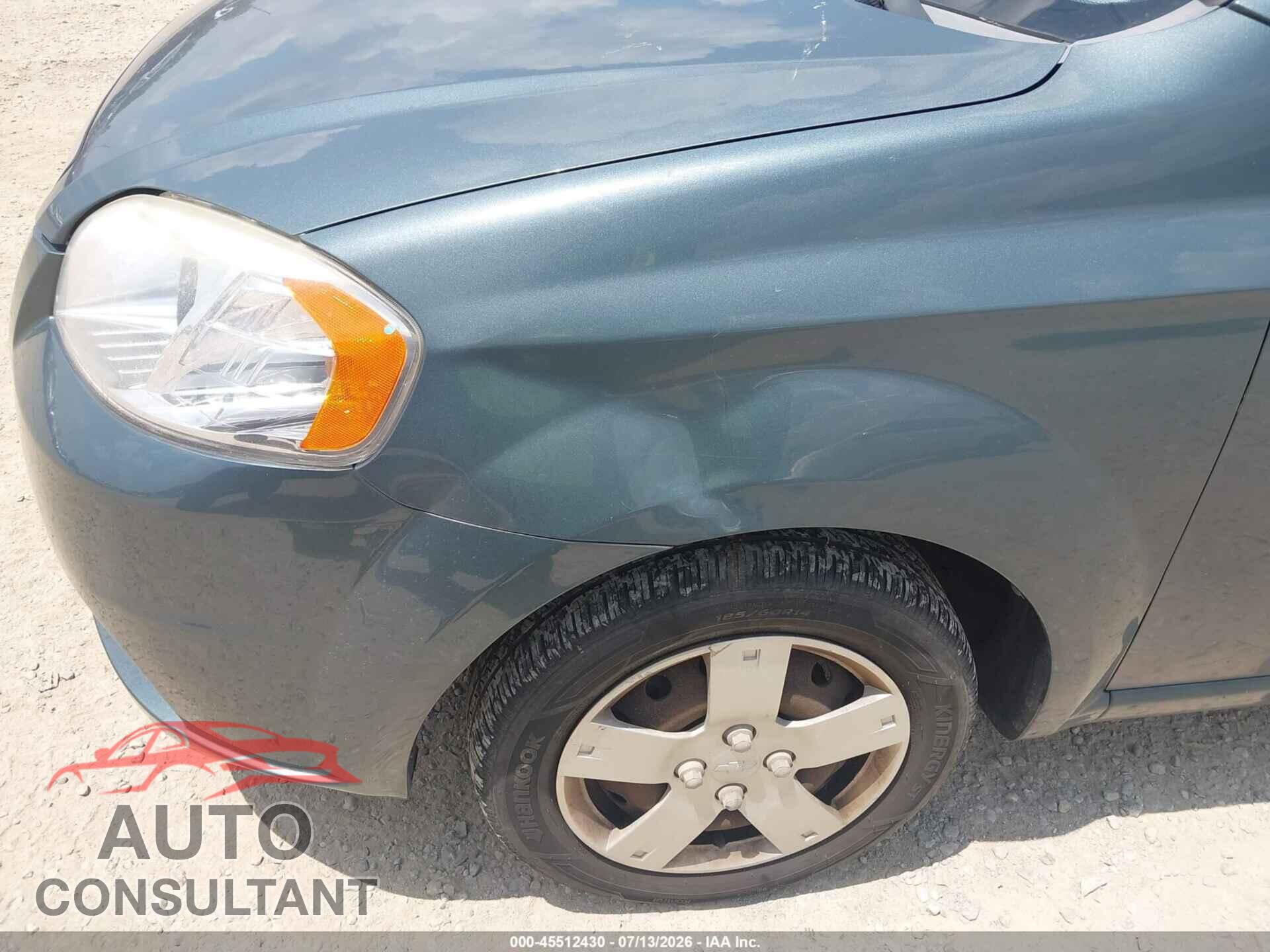 CHEVROLET AVEO 2011 - KL1TD5DE1BB138021